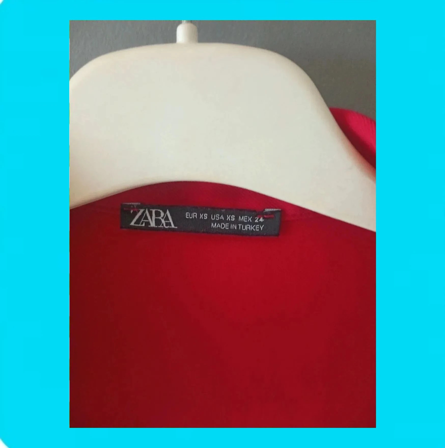 💗 Vestido Mujer Rojo Zara 💗 – Zara – taille XS / 34 / 6 5