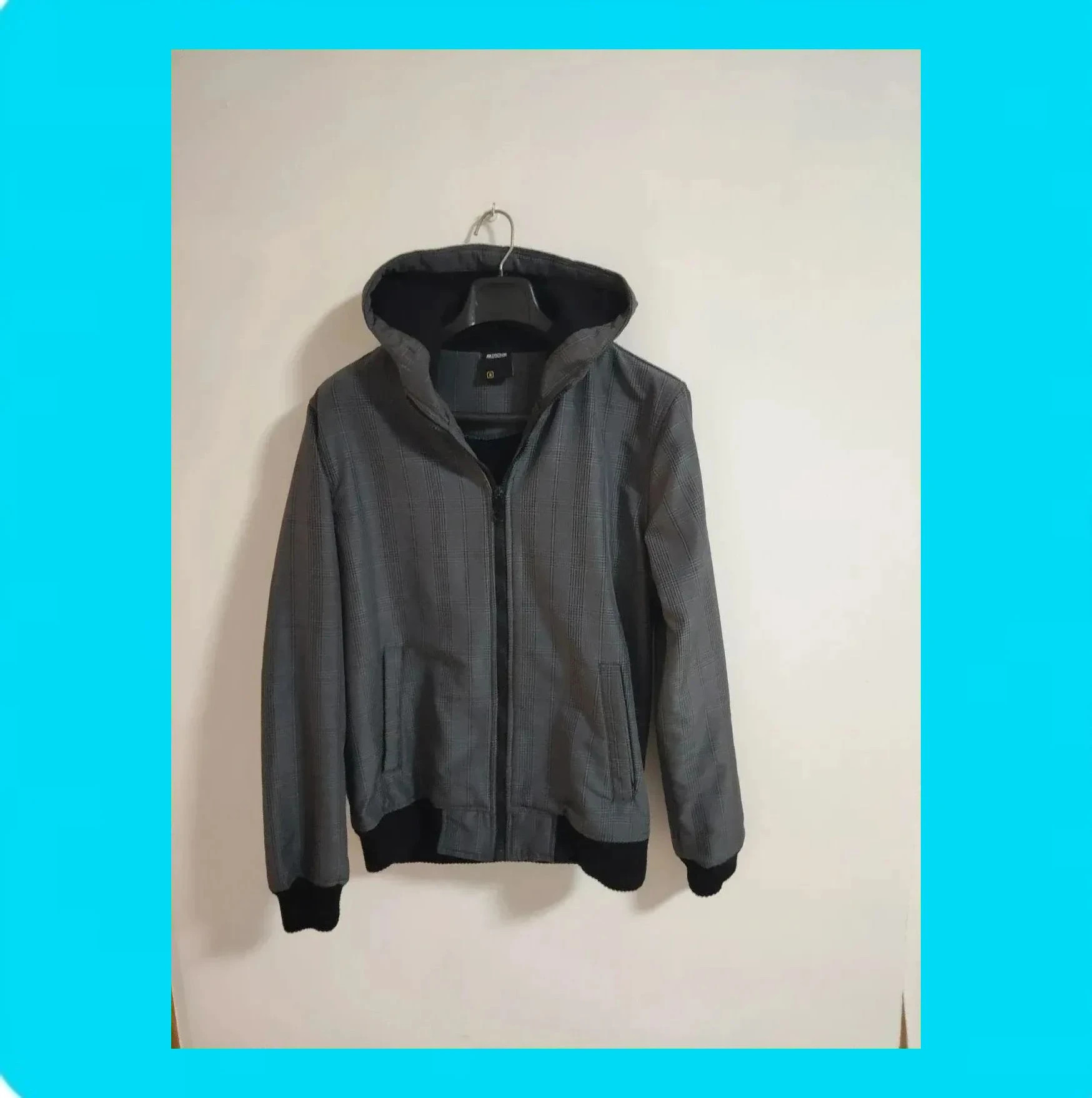 🩵 Chaqueta Cuadros Hombre Con Capucha🩵 – SMOG – taille S