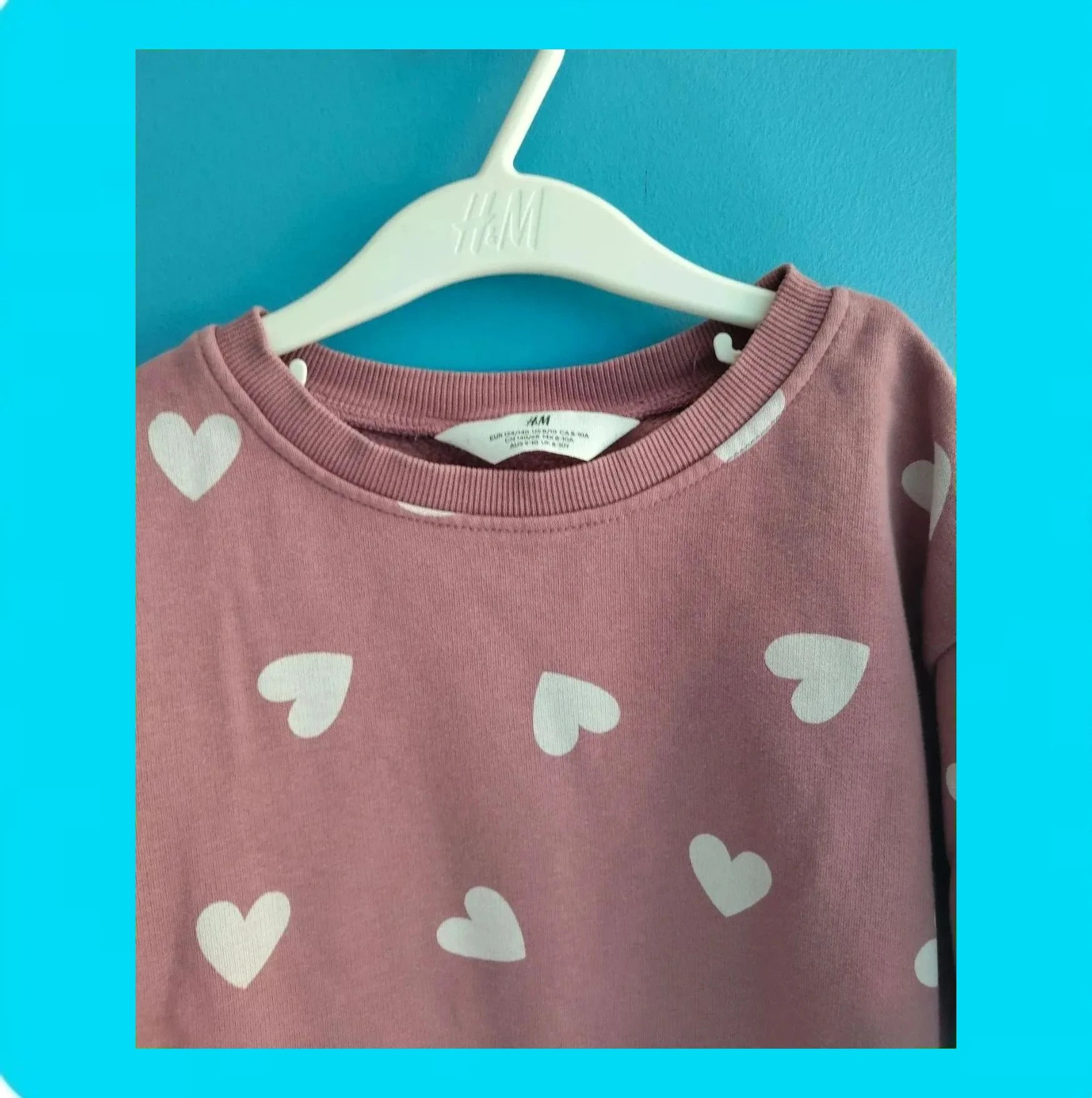 🩷 Bonita Sudadera Niña Corazones 🩷 – H&M – taille 9 ans / 134 cm 3