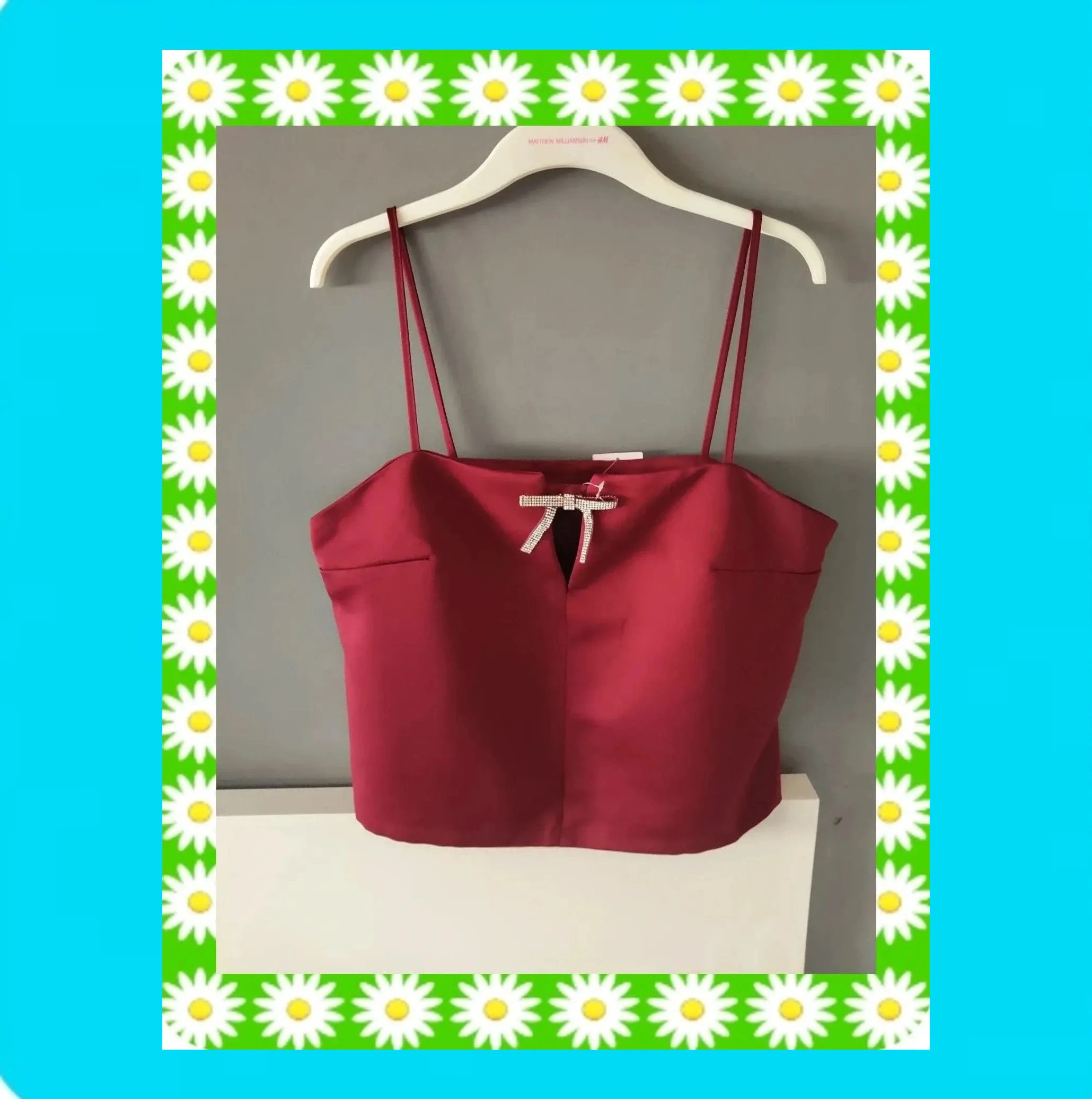 🩷 Precioso Top Festivo Mujer 🩷 – H&M – taille L / 40 / 12 3