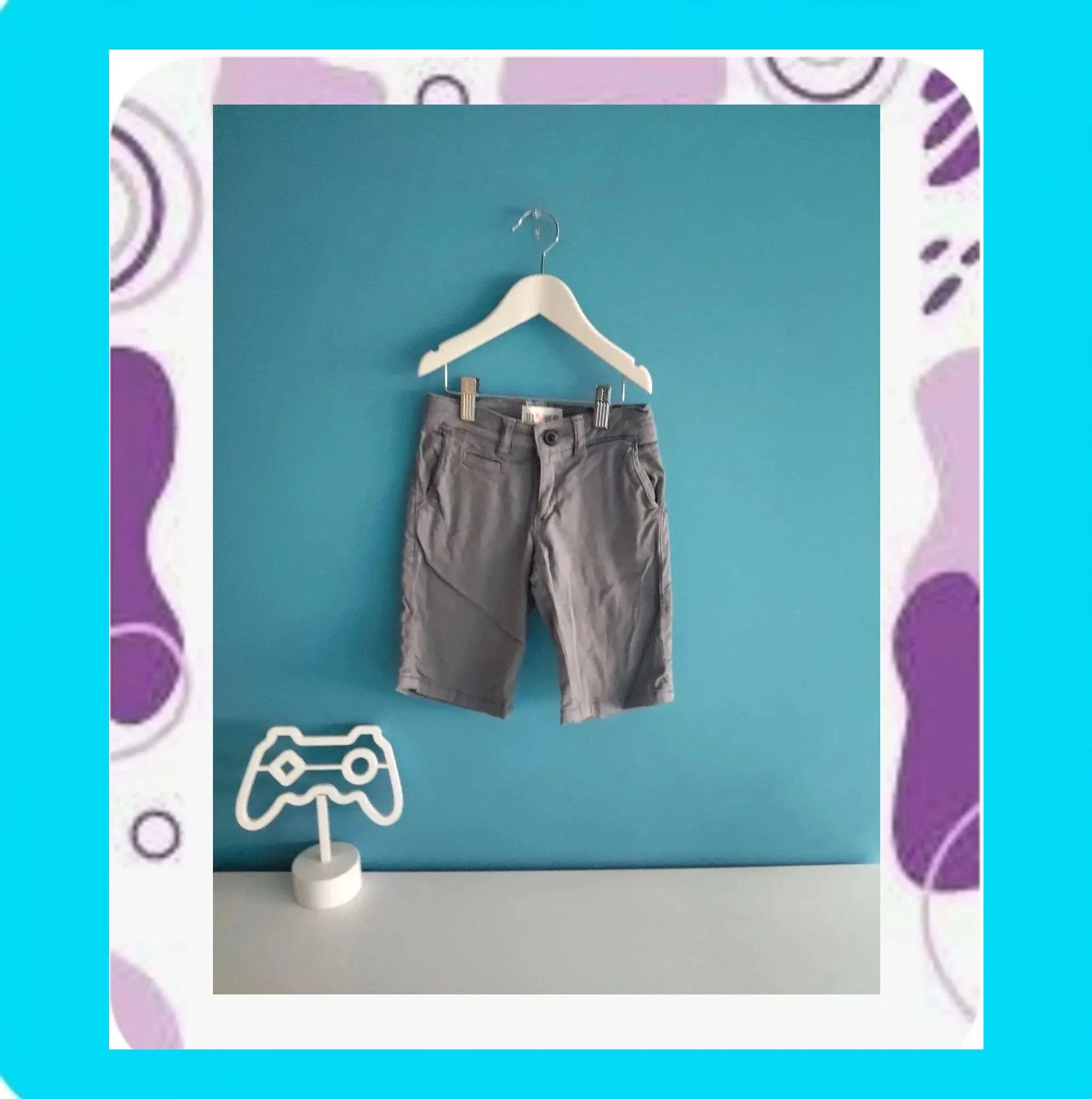 🩵 Pantalón Corto Niño Gris 🩵 – TEX – taille 5 ans / 110 cm