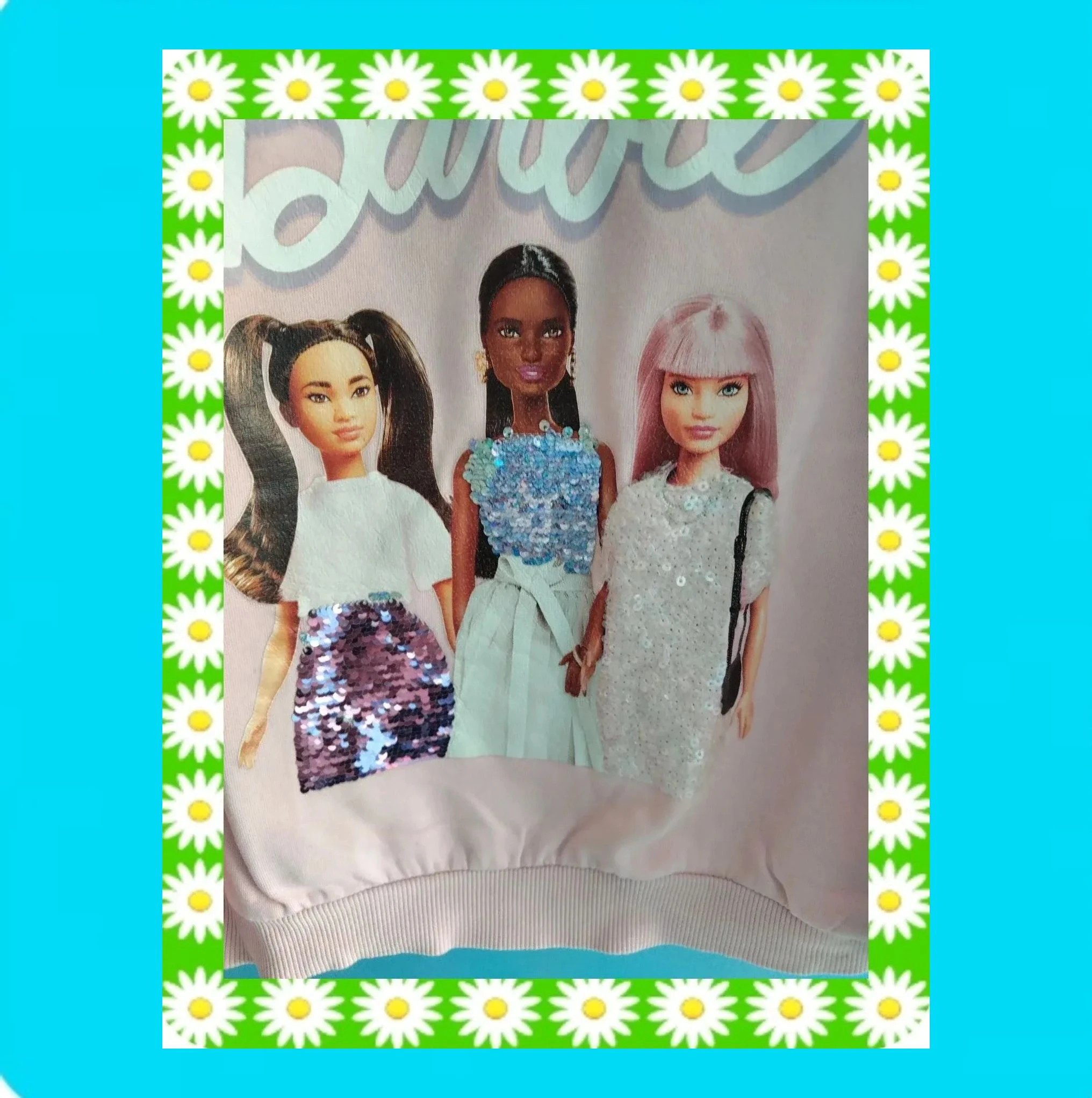 🩷 Preciosa Sudadera Barbies Lentejuelas Reversibles 🩷 – H&M – taille 9 ans / 134 cm 2