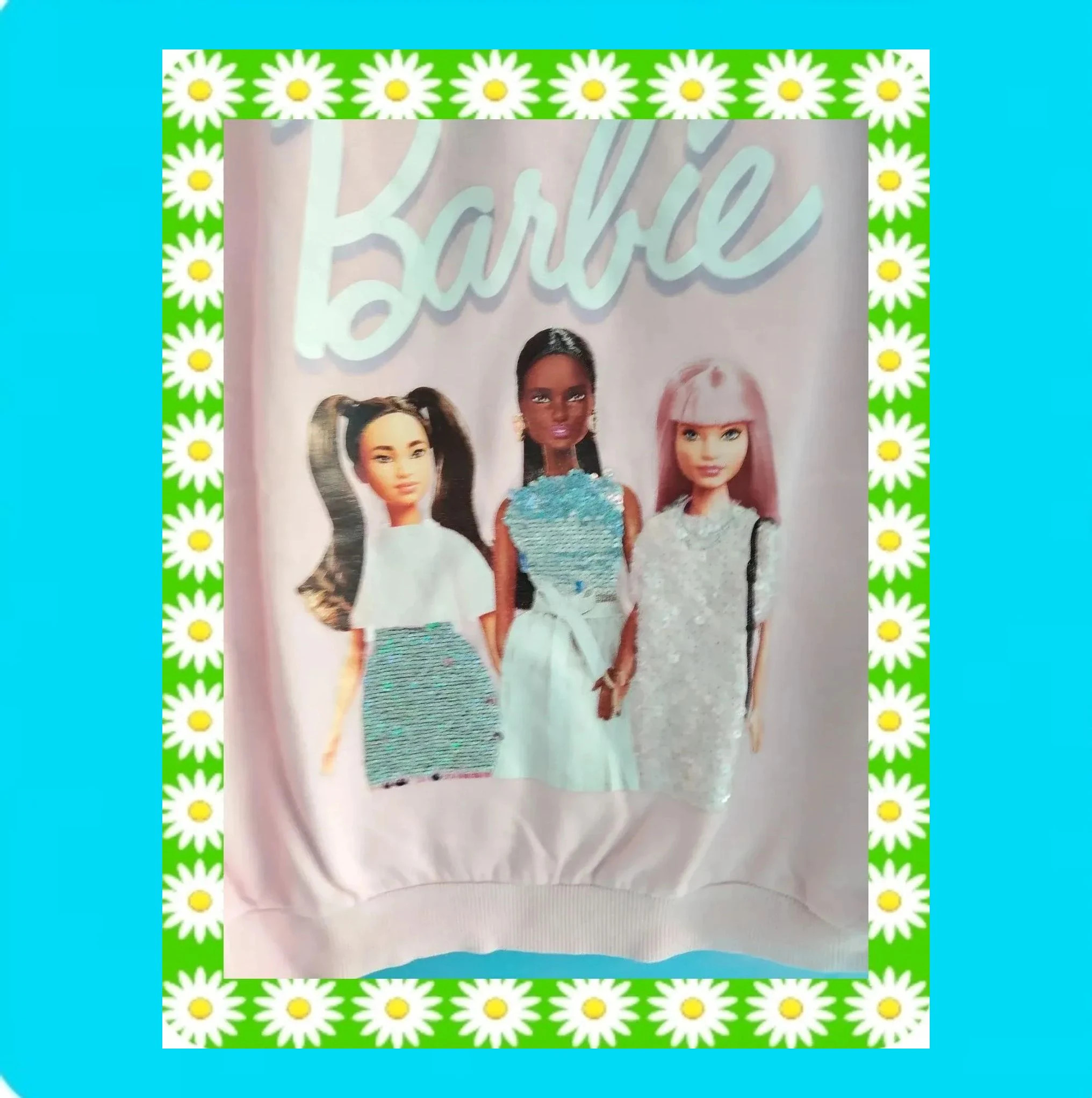 🩷 Preciosa Sudadera Barbies Lentejuelas Reversibles 🩷 – H&M – taille 9 ans / 134 cm 3