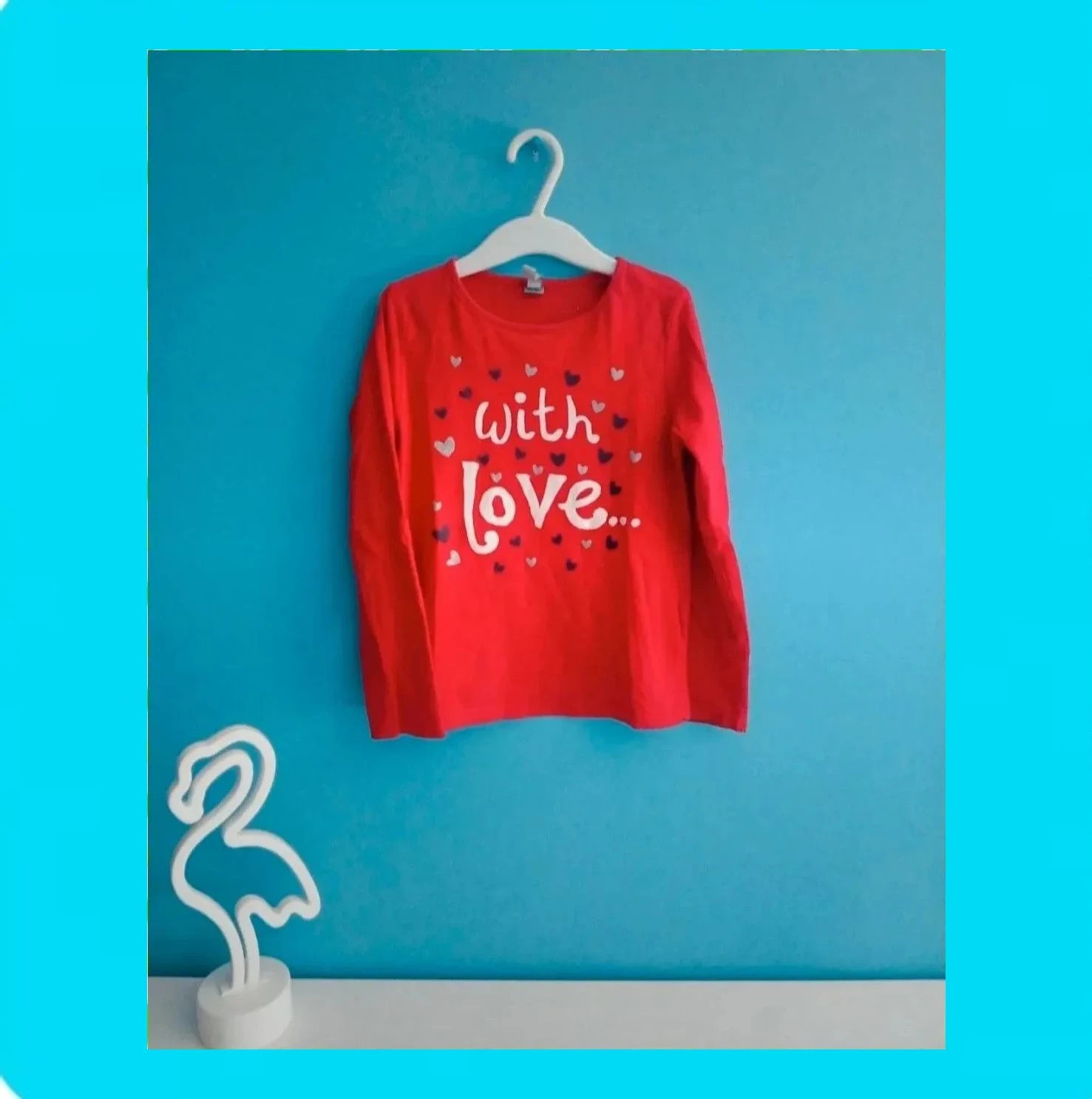 🩷 Preciosa Camiseta Niña Corazones Purpurina 🩷 – Freestyle – taille 6 ans / 116 cm