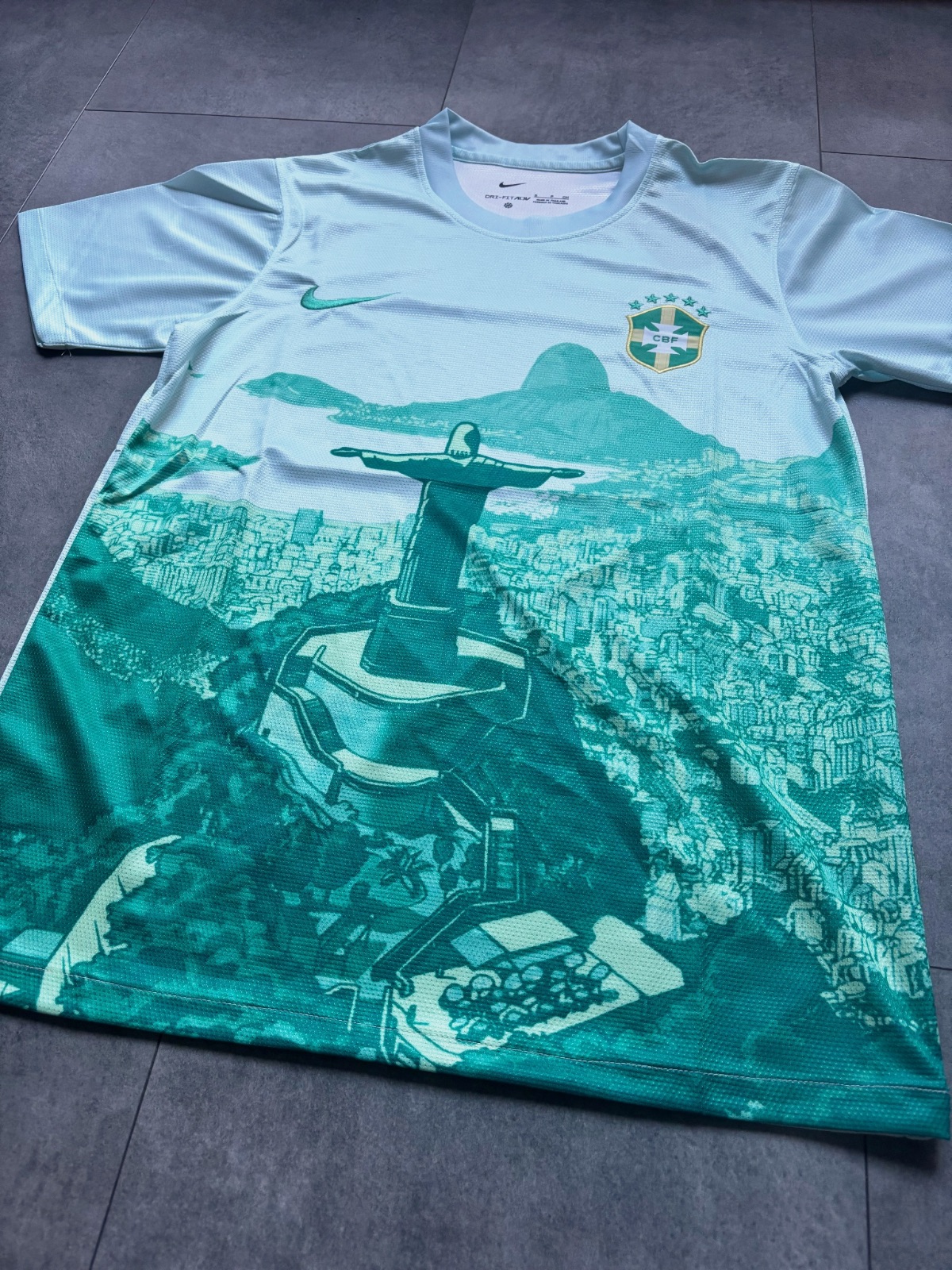 Maillot concept du Brésil bleu vert taille S homme neuf avec étiquette – Nike – taille S 2