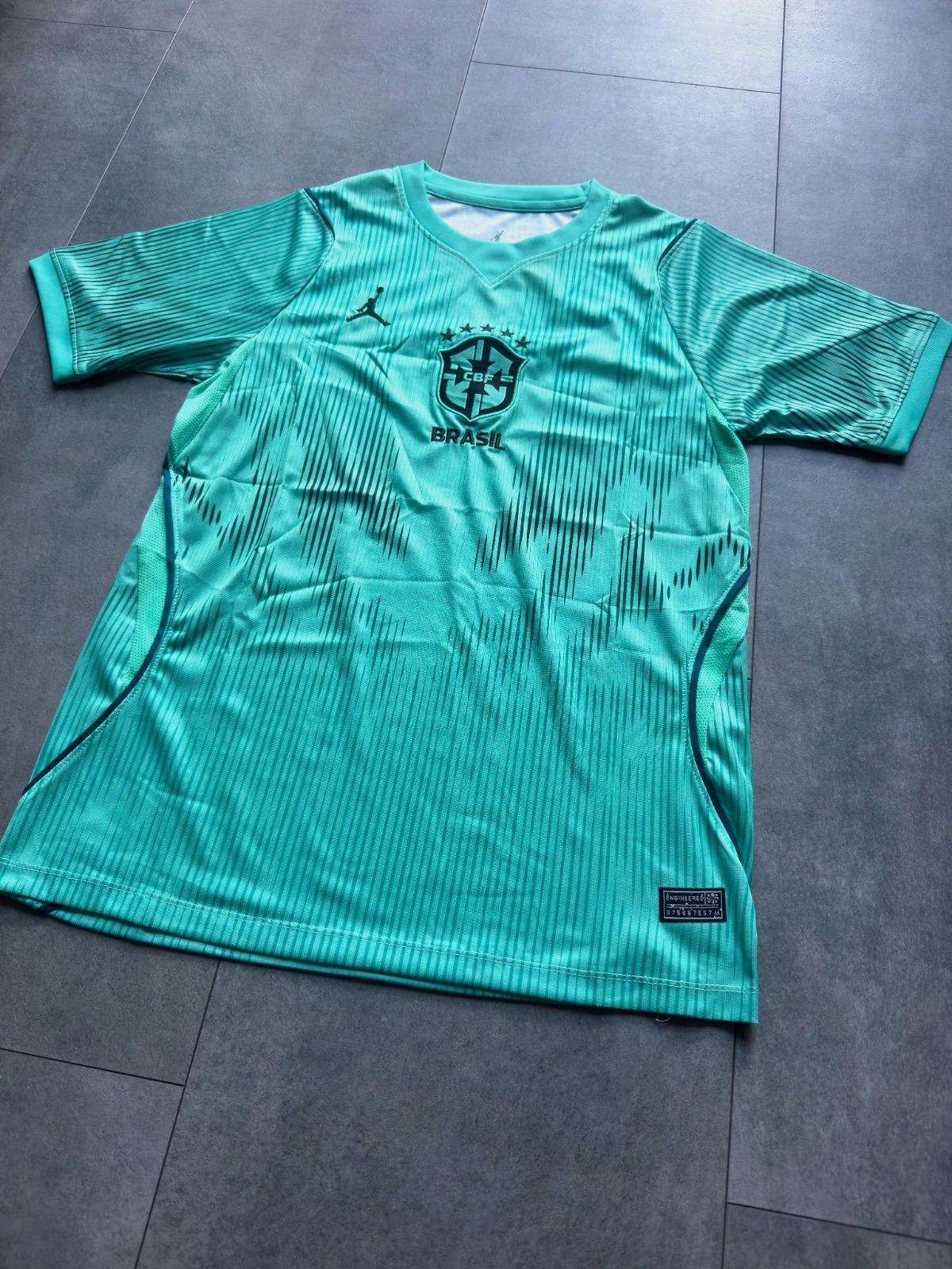 Maillot concept Brésil bleu vert taille S homme neuf avec étiquette  – Jordan – taille S 2