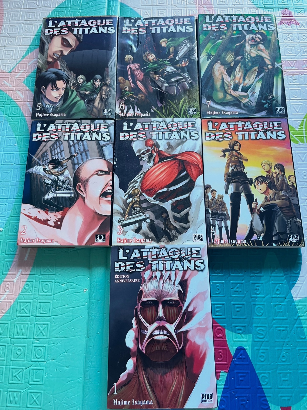 Manga Lot L'Attaque des Titans Tomes 1 à 7 Pika Édition – Pika Édition 3