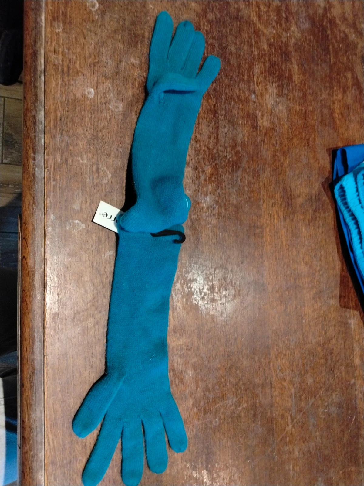 Gants fins bleu pétrole Miss-Terre – Miss-Terre – taille Taille unique 3