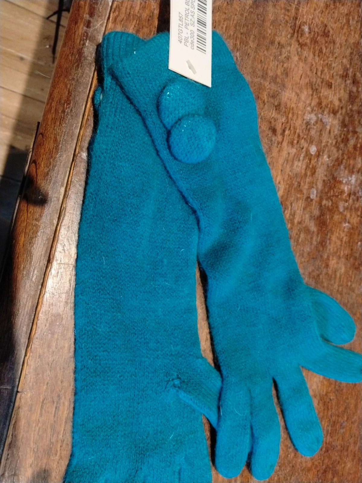 Gants fins bleu pétrole Miss-Terre – Miss-Terre – taille Taille unique