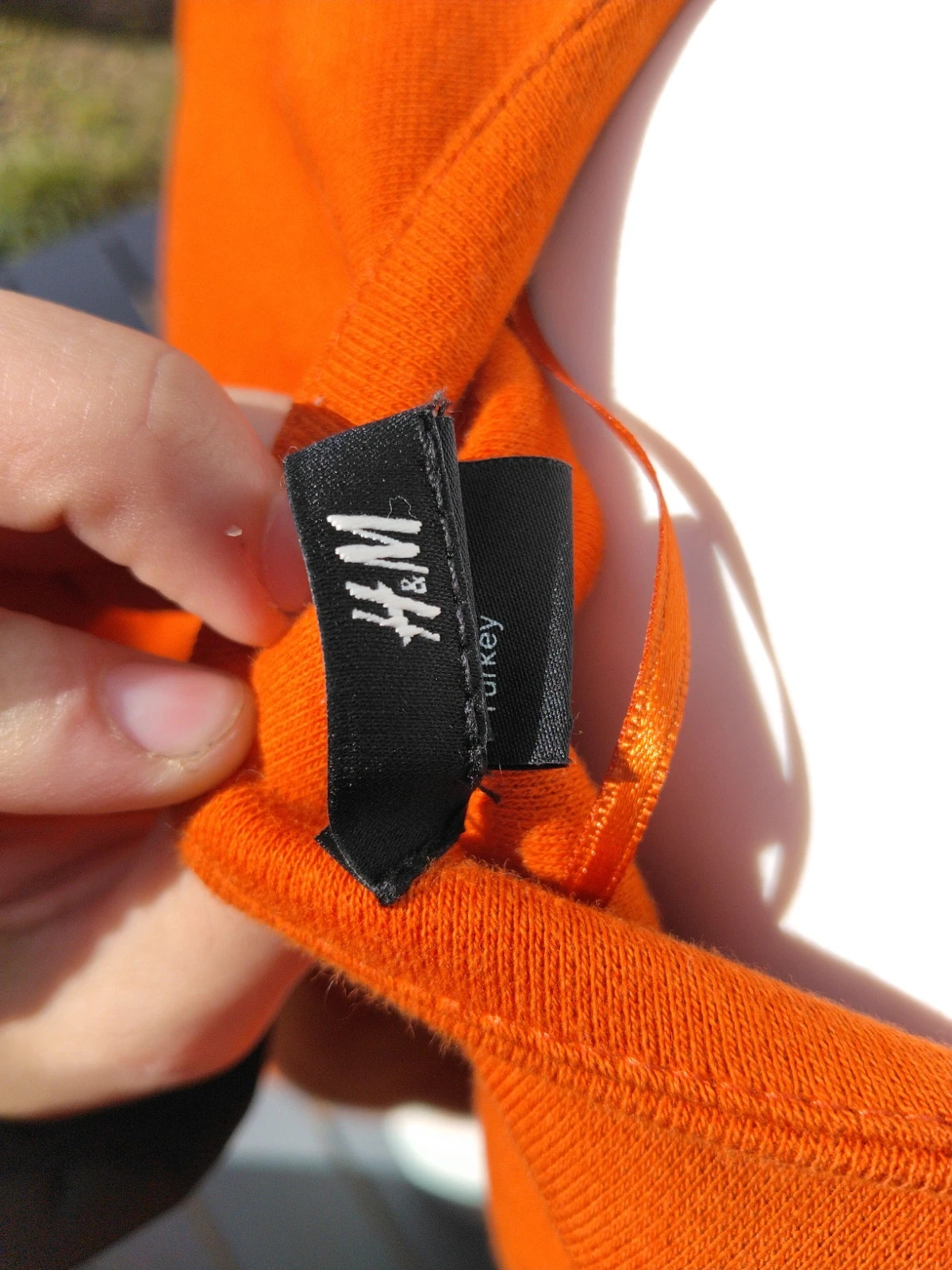 Veste courte asymétrique H&M orange – Style Courrèges / Vintage look – H&M – taille S / 36 / 8 3