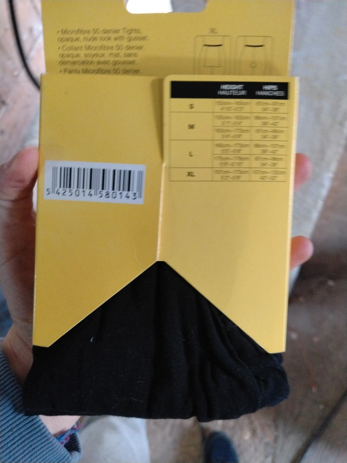 Lot de 2 collants microfibre noirs 50 DEN Perini – PERINI – taille M / 38 / 10 2