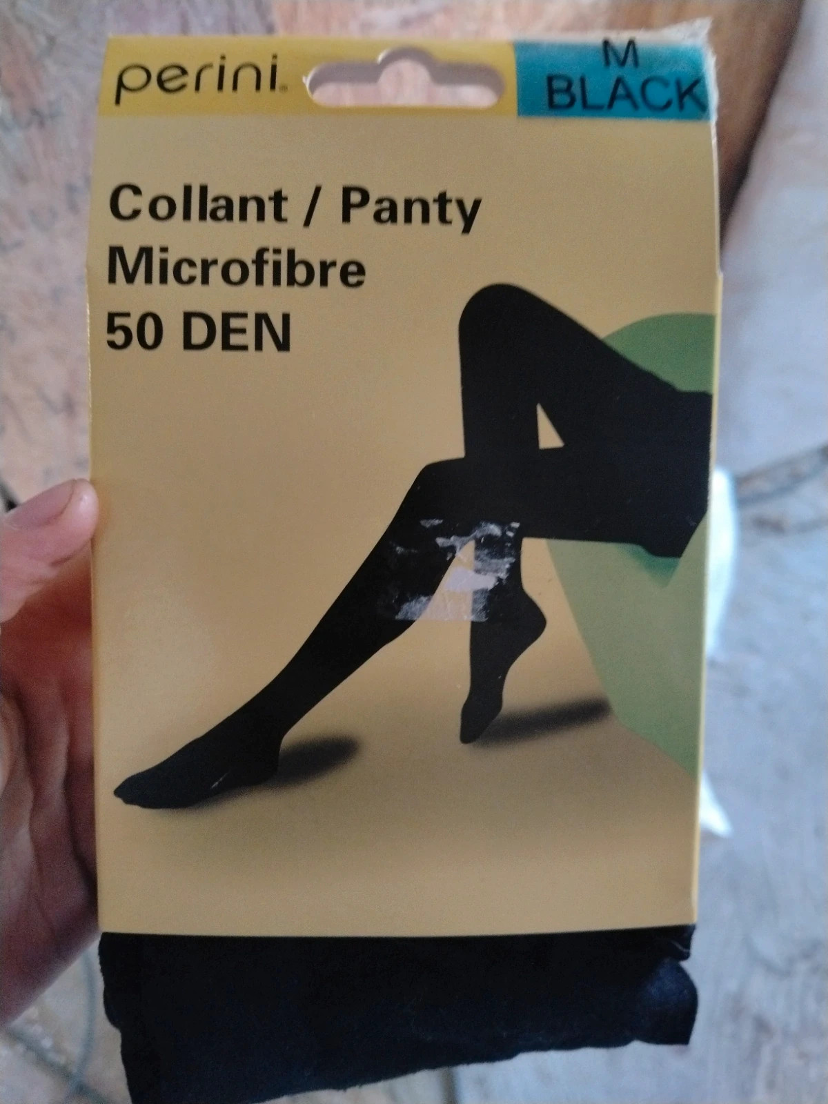 Lot de 2 collants microfibre noirs 50 DEN Perini – PERINI – taille M / 38 / 10