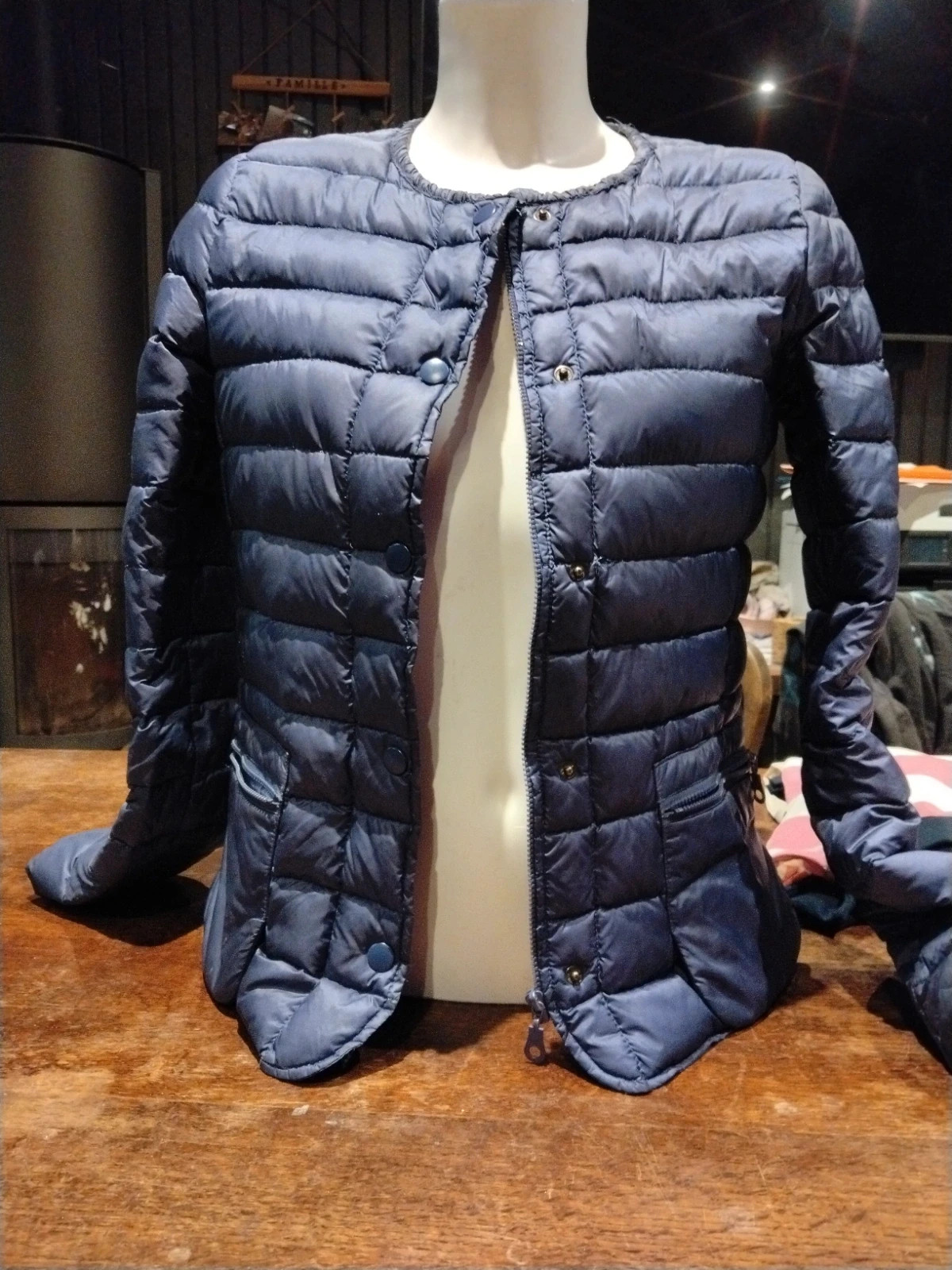 Veste doudoune fine style light marine Freda – Freda – taille S / 36 / 8