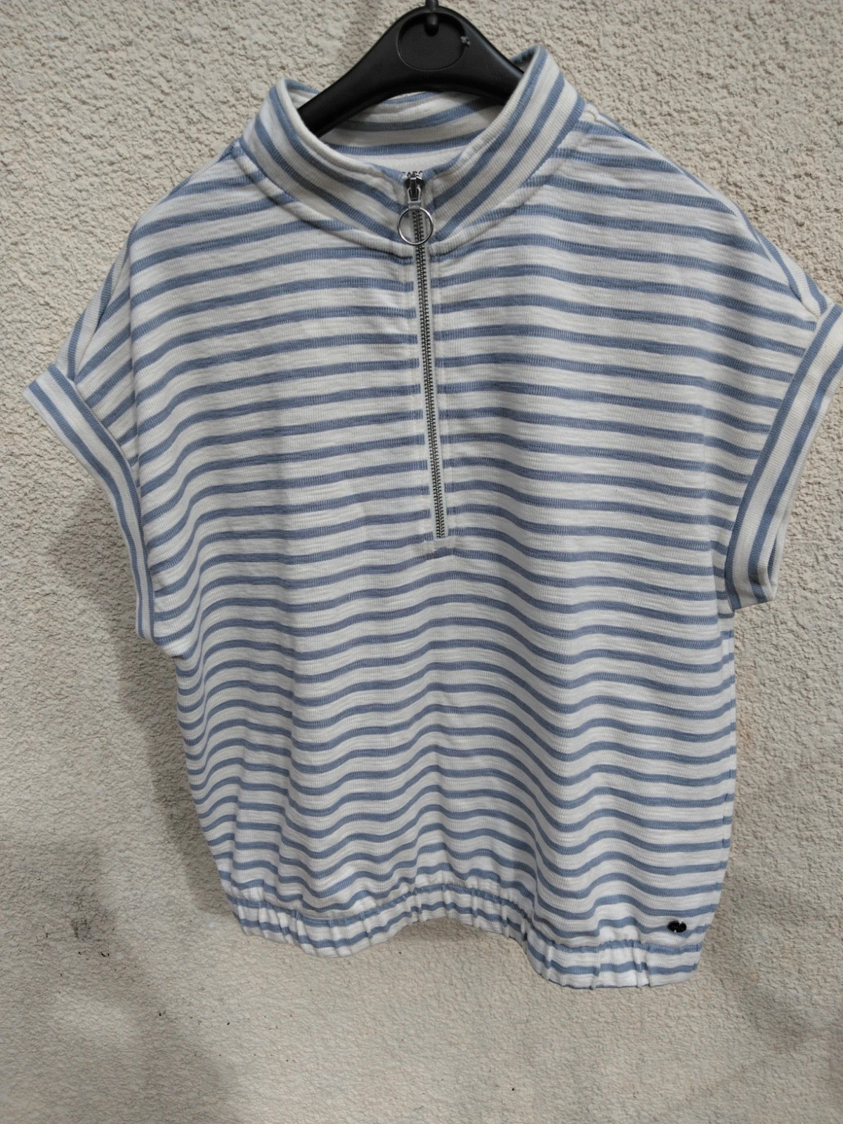 Haut style sweat léger marinière zippé Garcia – Garcia – taille M / 38 / 10