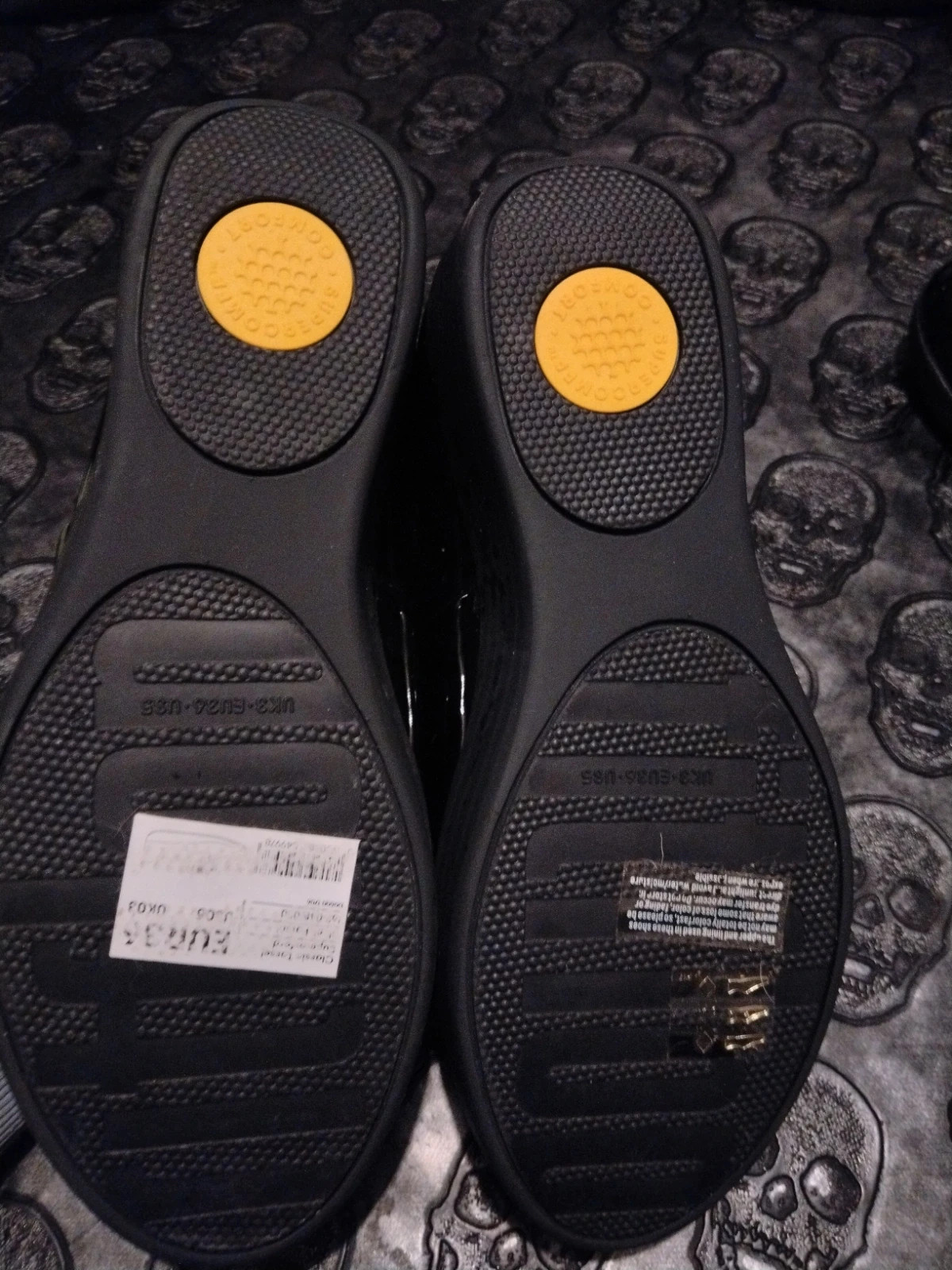 Derbies FitFlop en cuir verni noir – FitFlop – taille 36 2