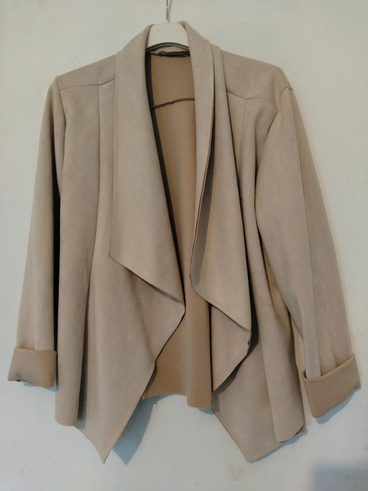 Veste fluide cascade beige Passion Lyly