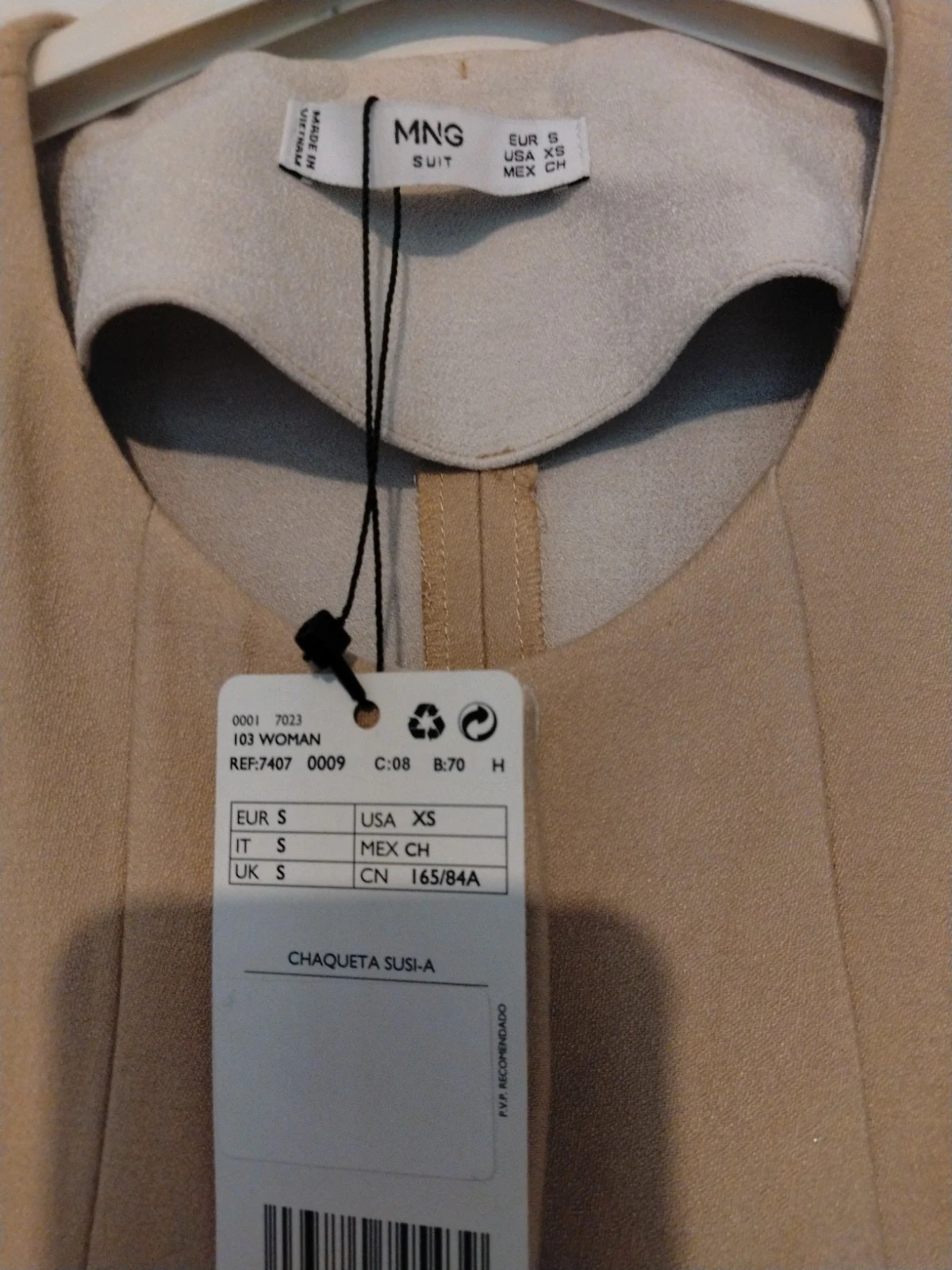 Veste Mango Suit neuve avec étiquette – Mango – taille S / 36 / 8 4