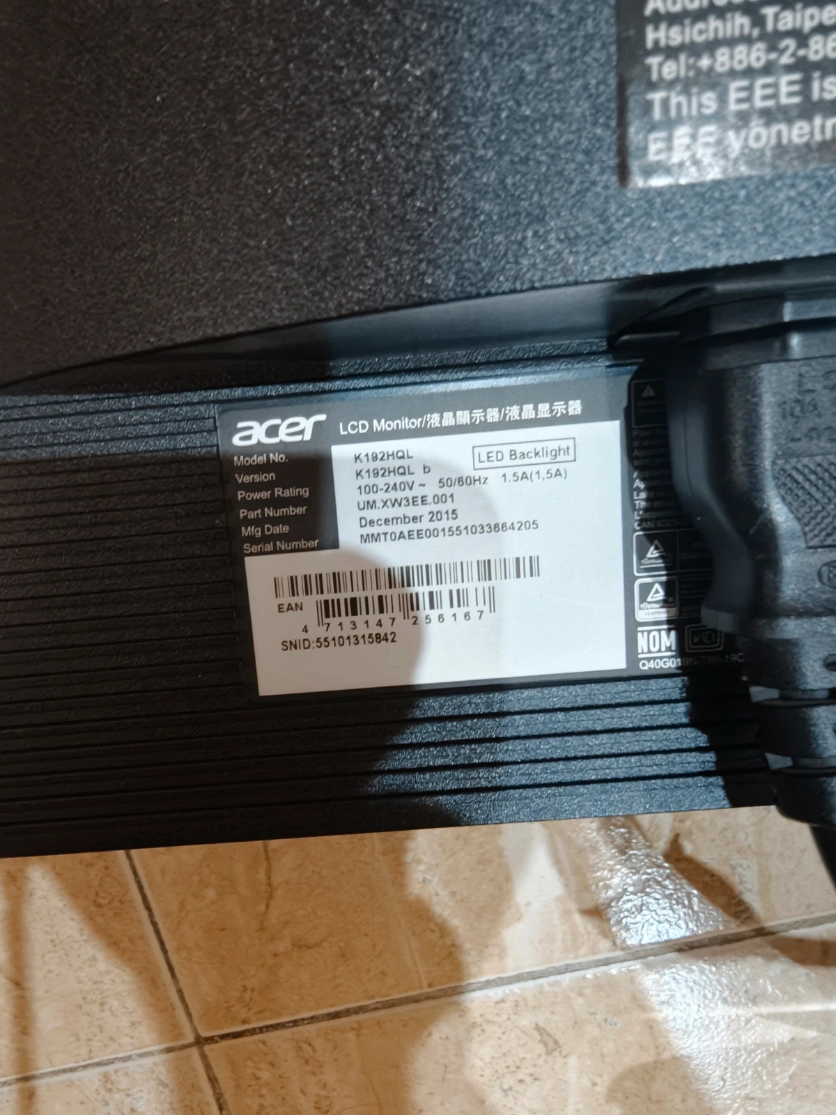 Acer K192HQL 18.5 inch Monitor – Acer 4
