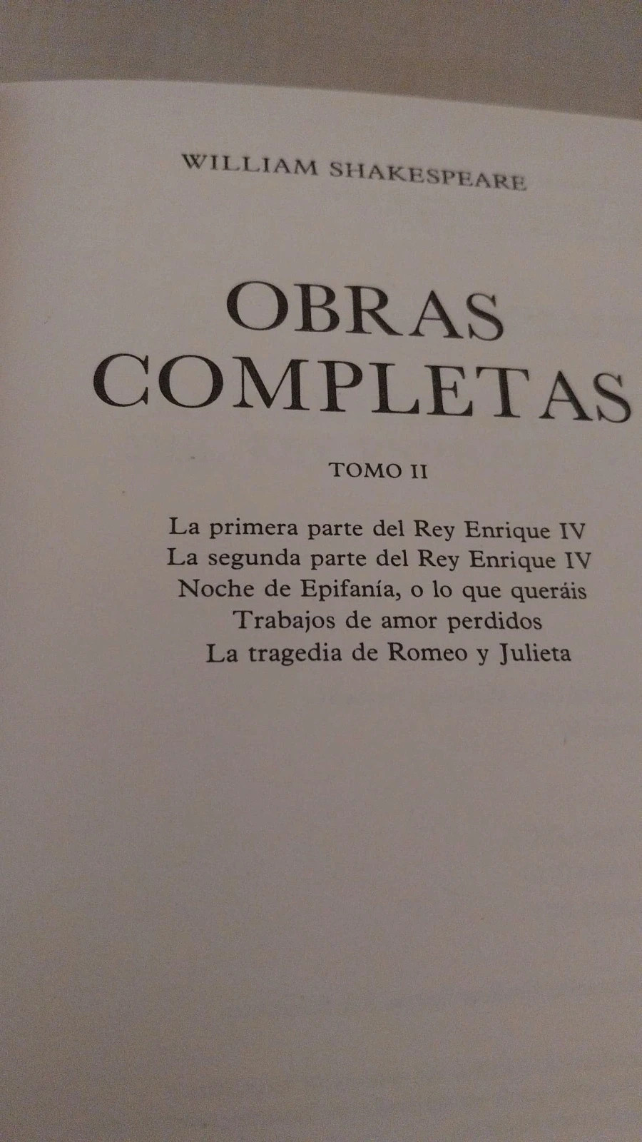 Colección de 5 tomos de William Shakespeare – Obras Completas – Sin marca 3
