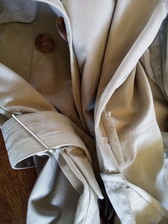 Trench beige ceinture boutons effet corne – Moncler – taille Taille unique 3