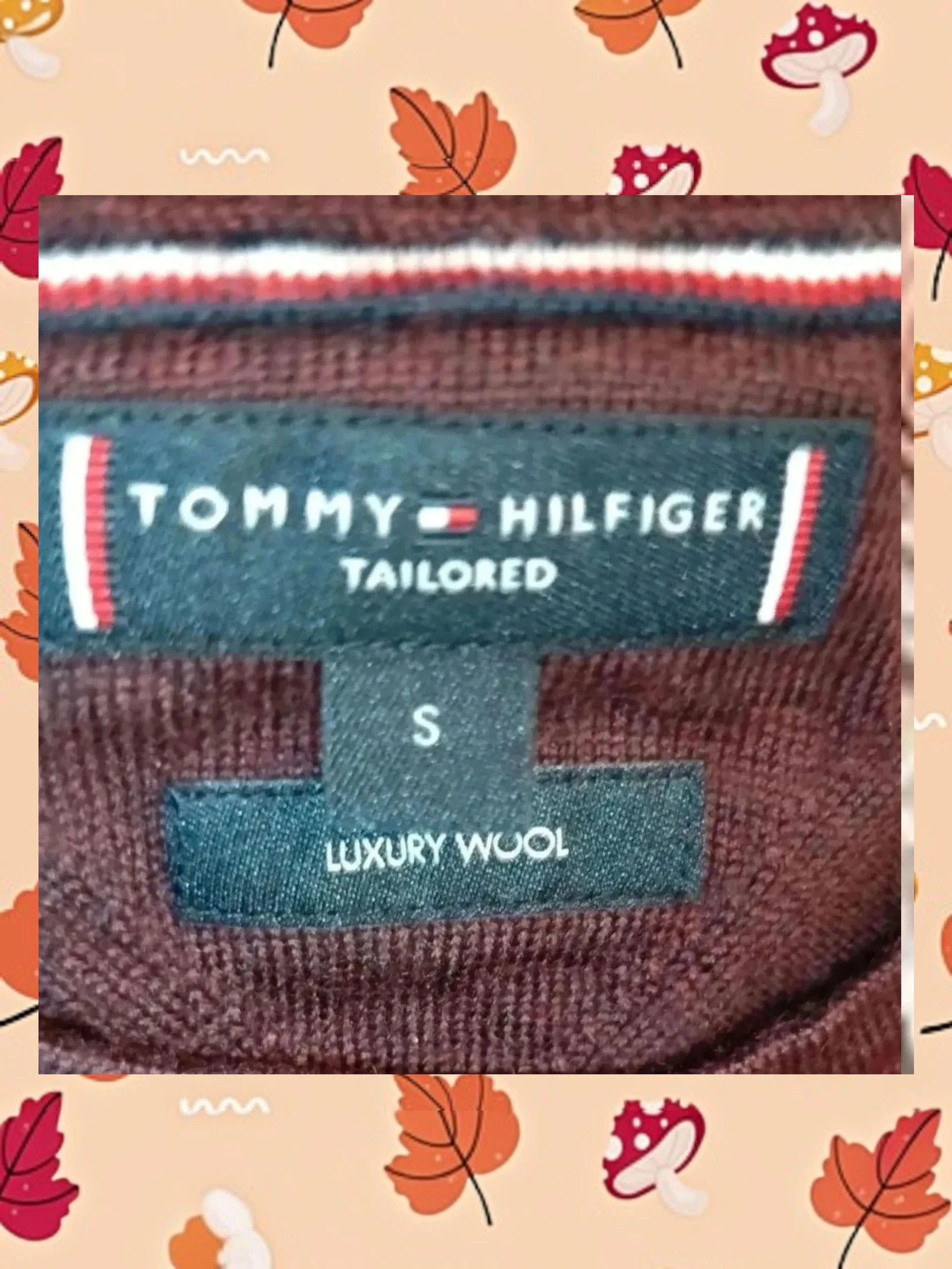 Jersey Tommy Hilfiger 100% Lana Luxury Granate Talla S – Tommy Hilfiger – taille S 4