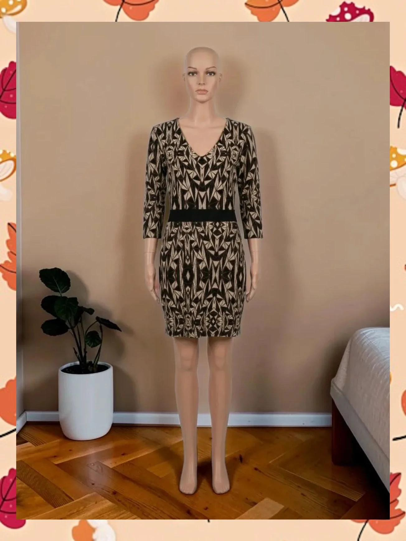 Vestido Geométrico de Anna Field – Talla 38 – Excelente Estado