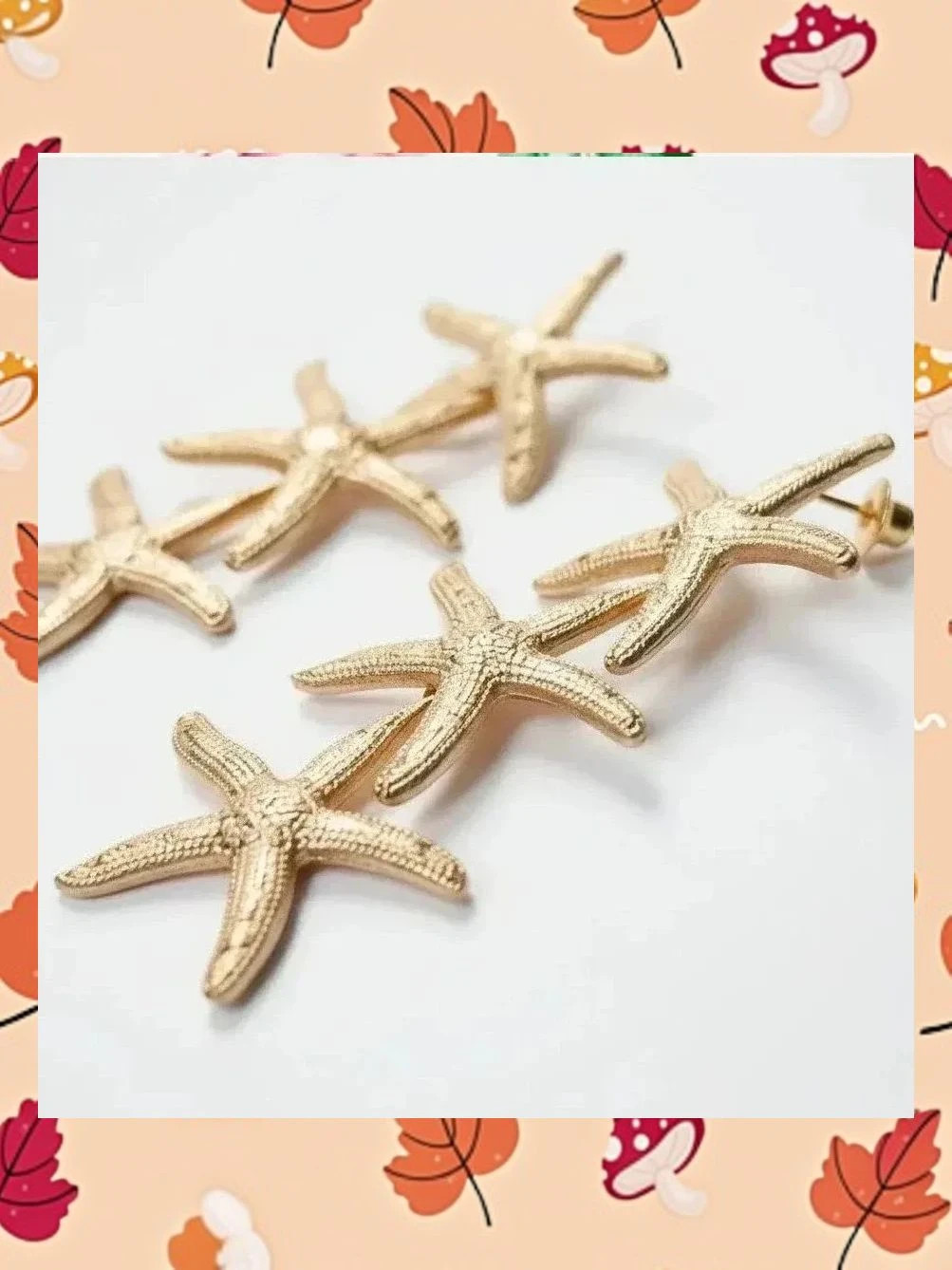 Pendientes Estrellas de Mar en Gold Filled 2