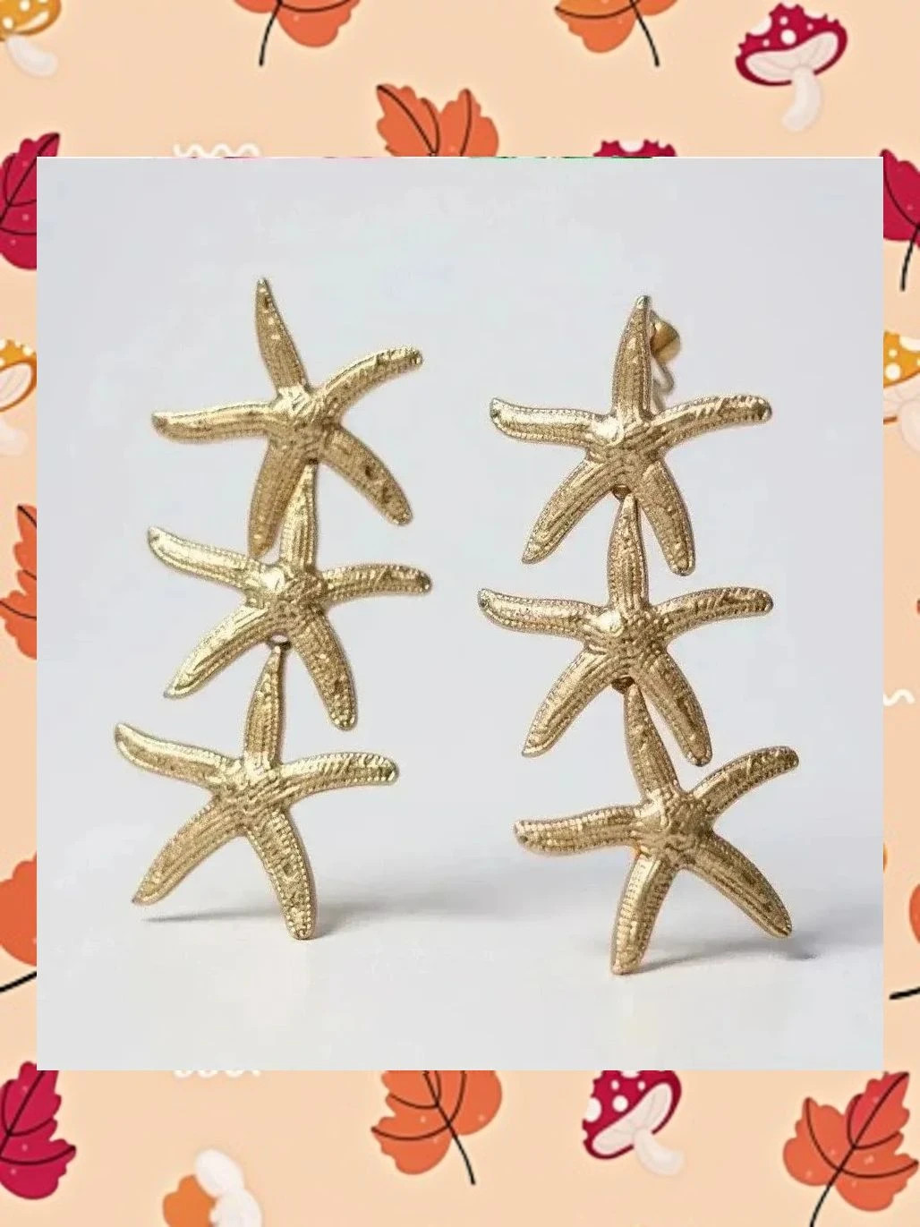 Pendientes Estrellas de Mar en Gold Filled 3