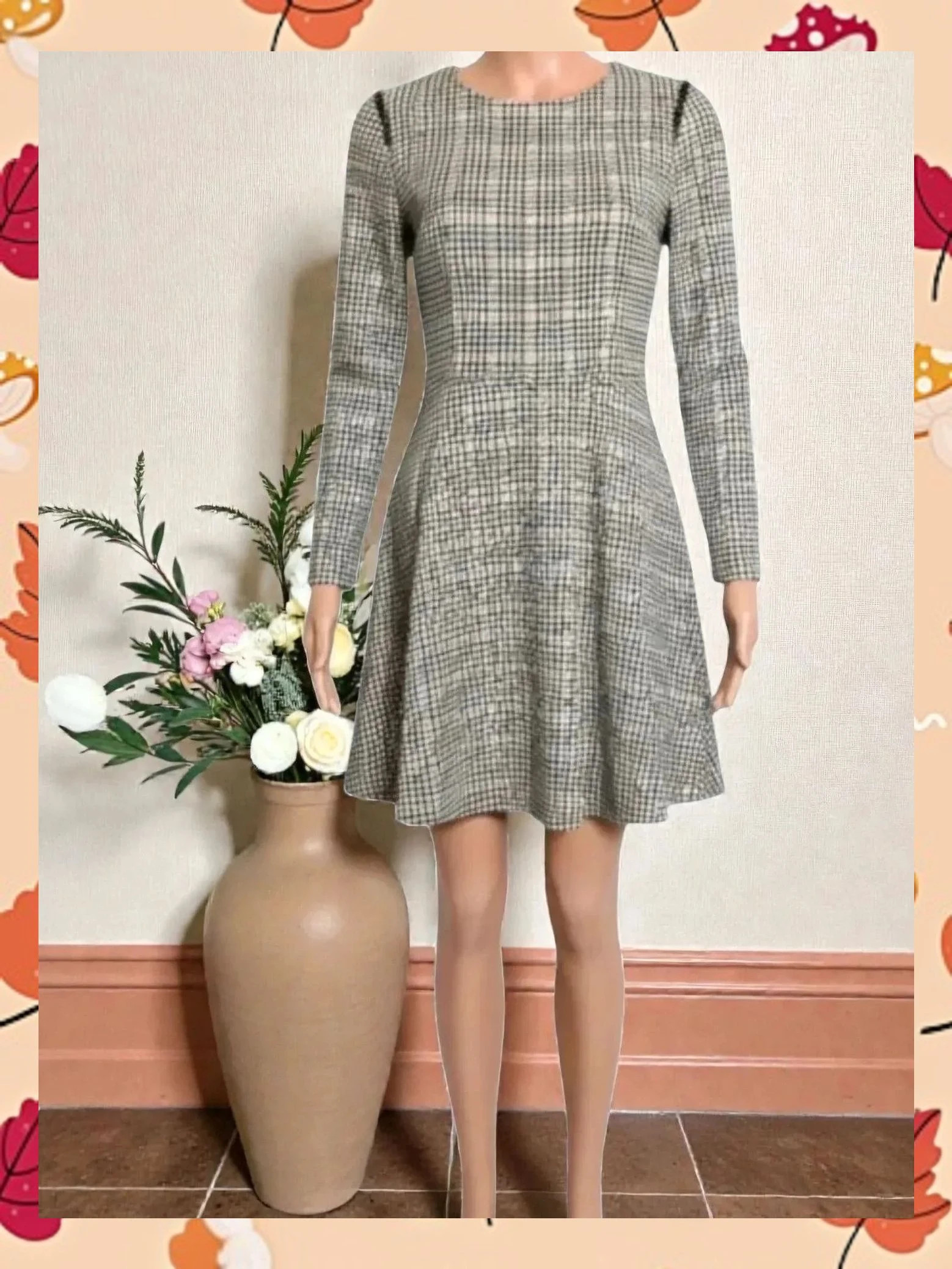 Vestido Patrizia Pepe Estampado Pata de Gallo - Talla 36