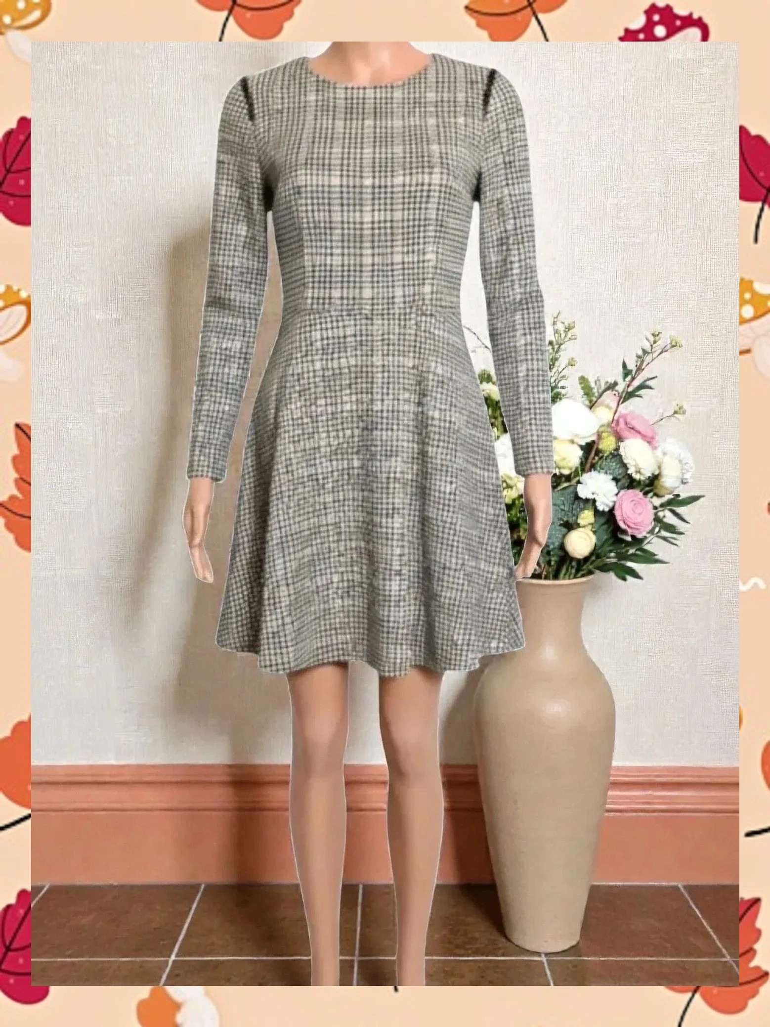 Vestido Patrizia Pepe Estampado Pata de Gallo - Talla 36 – Patrizia Pepe – taille S / 36 / 8 2