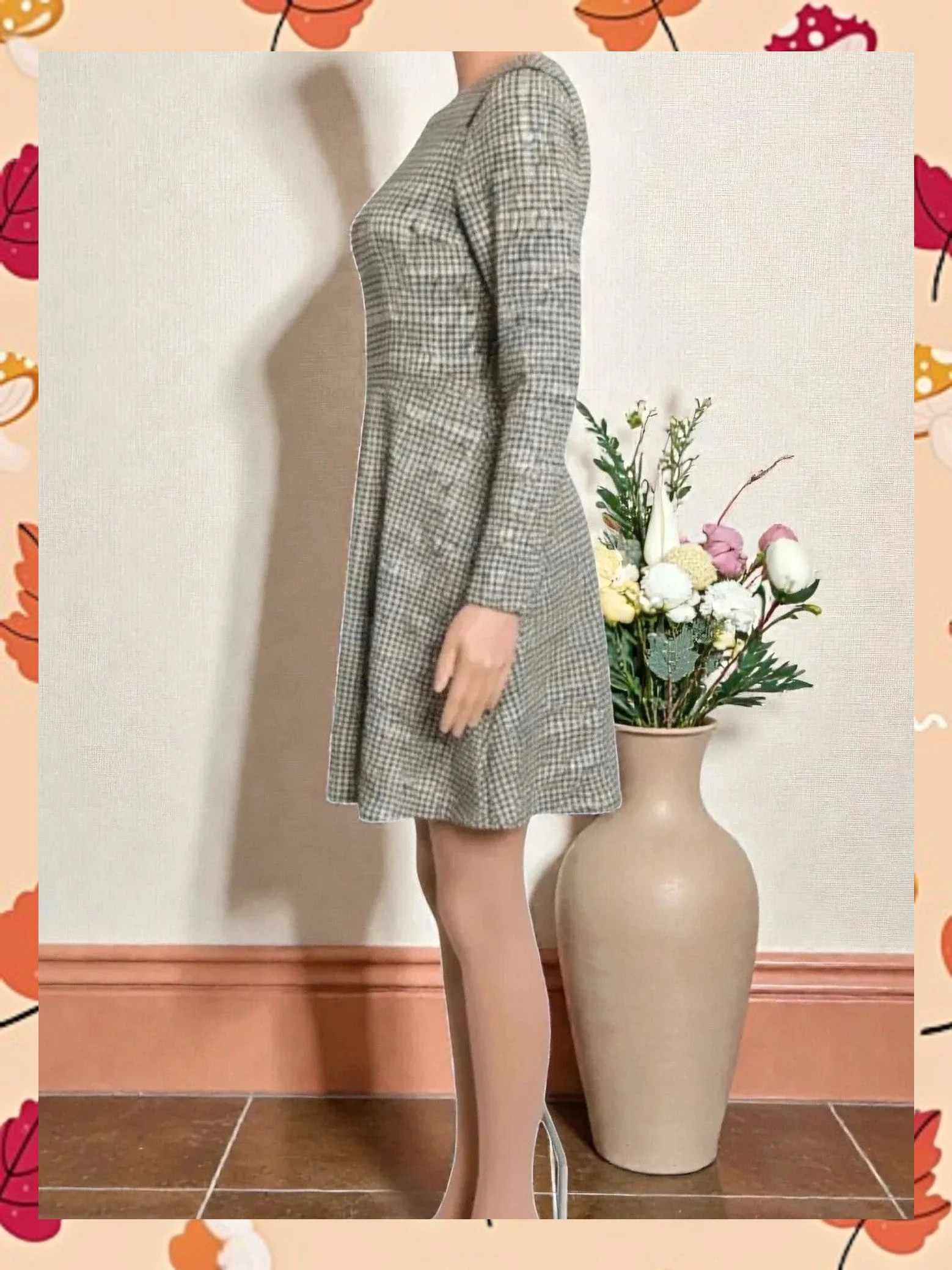 Vestido Patrizia Pepe Estampado Pata de Gallo - Talla 36 – Patrizia Pepe – taille S / 36 / 8 4