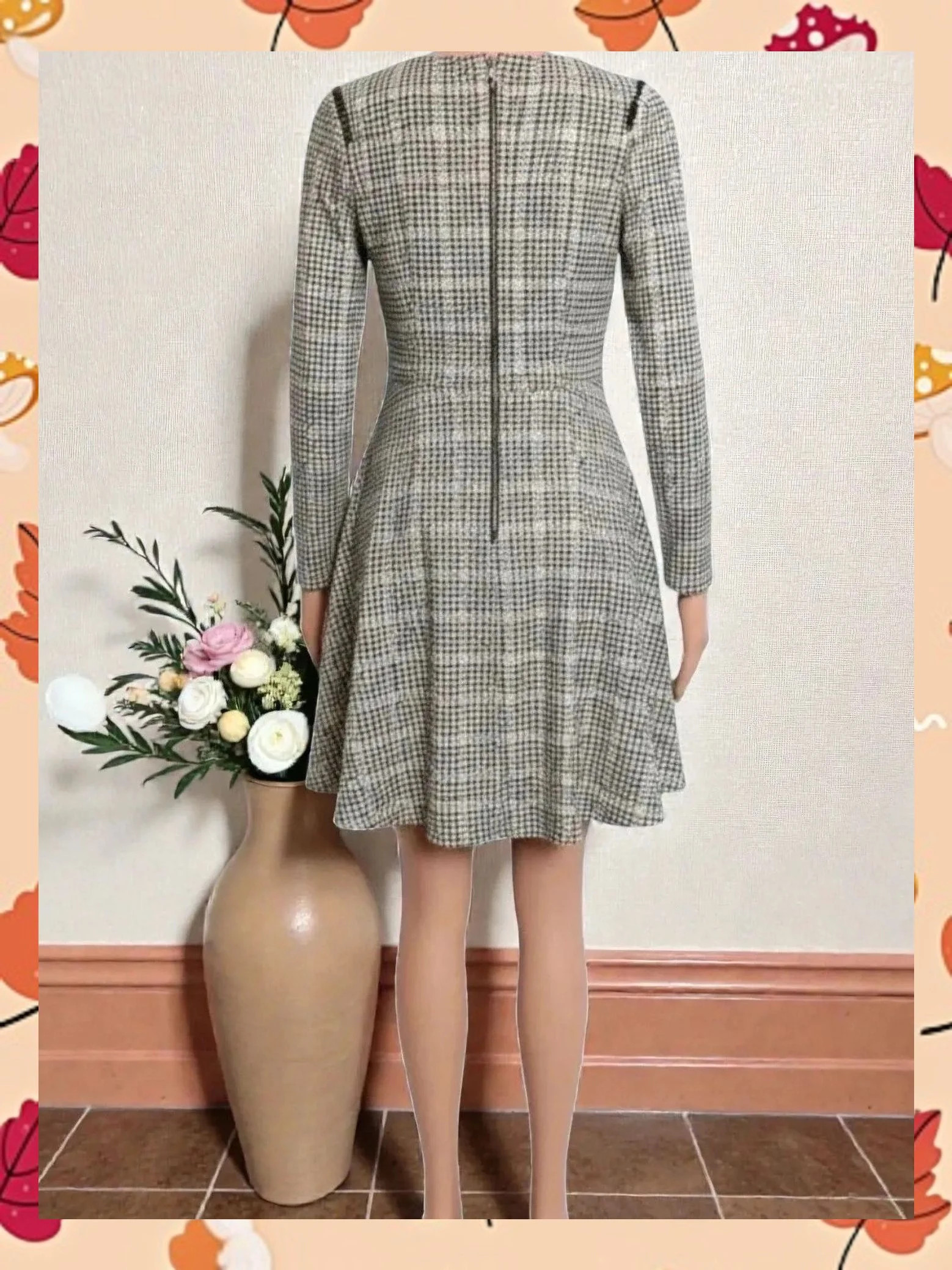 Vestido Patrizia Pepe Estampado Pata de Gallo - Talla 36 – Patrizia Pepe – taille S / 36 / 8 3