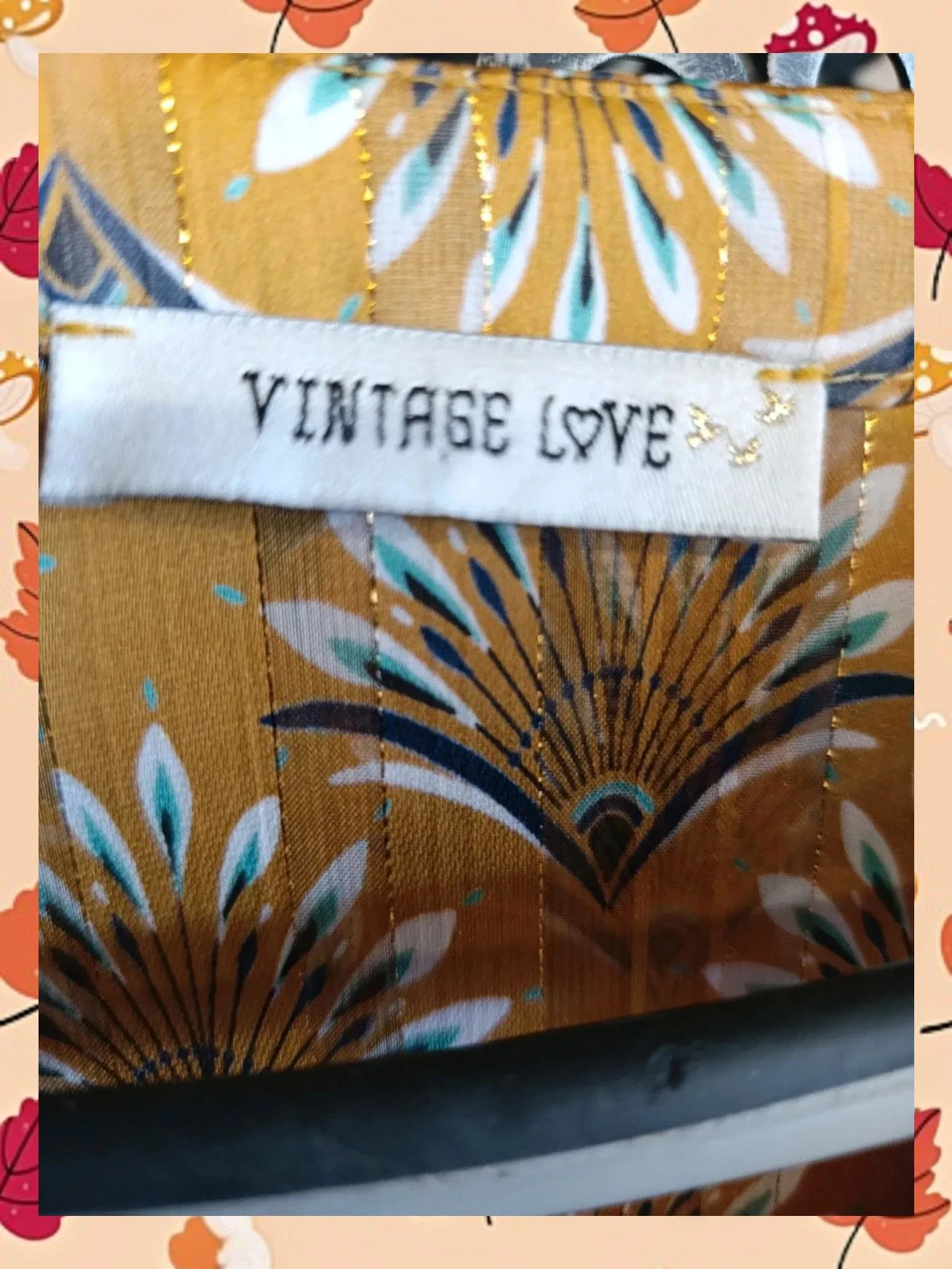 Vestido Mostaza y Oro Lúrex "Vintage Love" - T2 (M) Francia – Vintage Love – taille M / 38 / 10 3