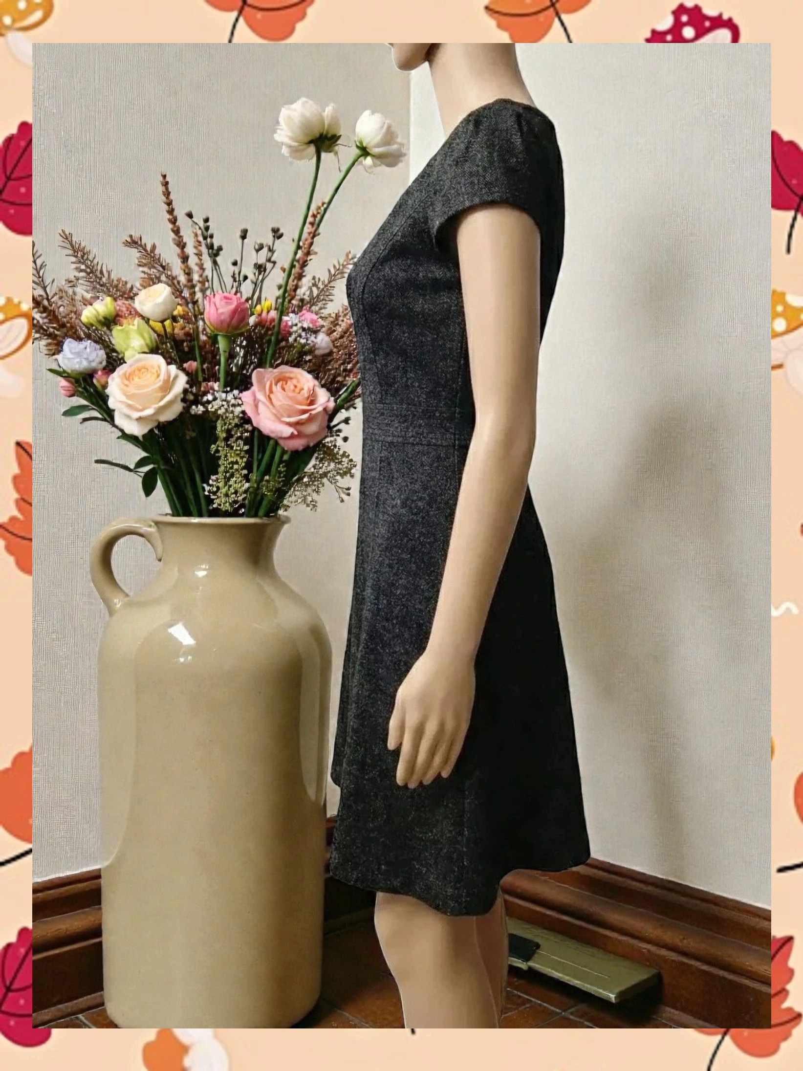 Vestido Zara Gris Jaspeado Talla L. Ideal Oficina/Smart Casual – Zara – taille L / 40 / 12 2