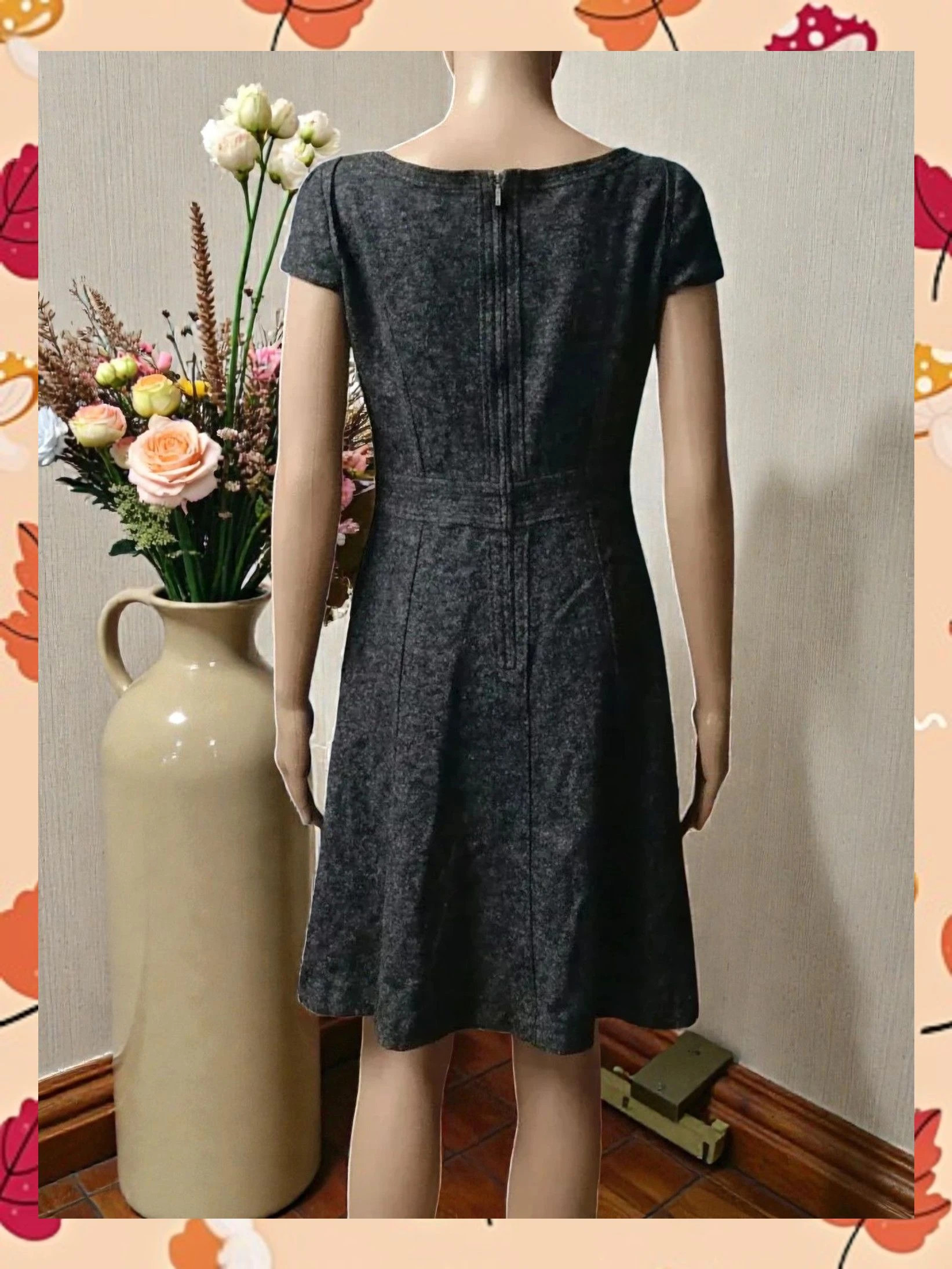 Vestido Zara Gris Jaspeado Talla L. Ideal Oficina/Smart Casual – Zara – taille L / 40 / 12 3