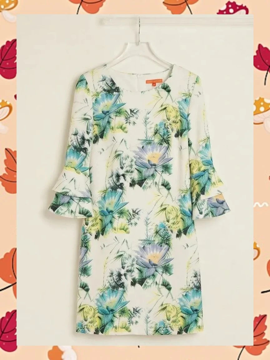 Vestido Estampado Floral Precchio Colors Concept - Talla 38