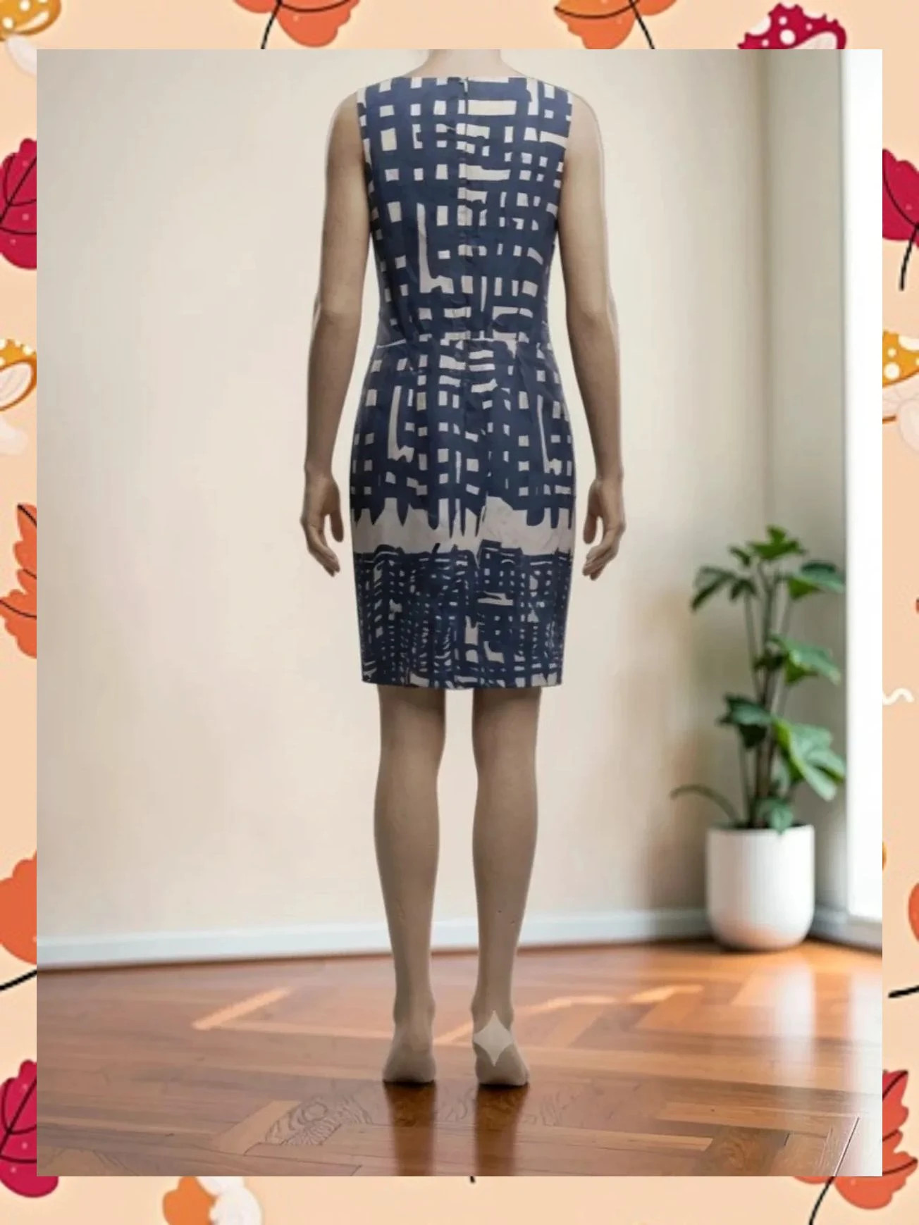 Vestido midi geométrico Vanilia Elements – Elegancia atemporal – Vanilia – taille L / 40 / 12 2