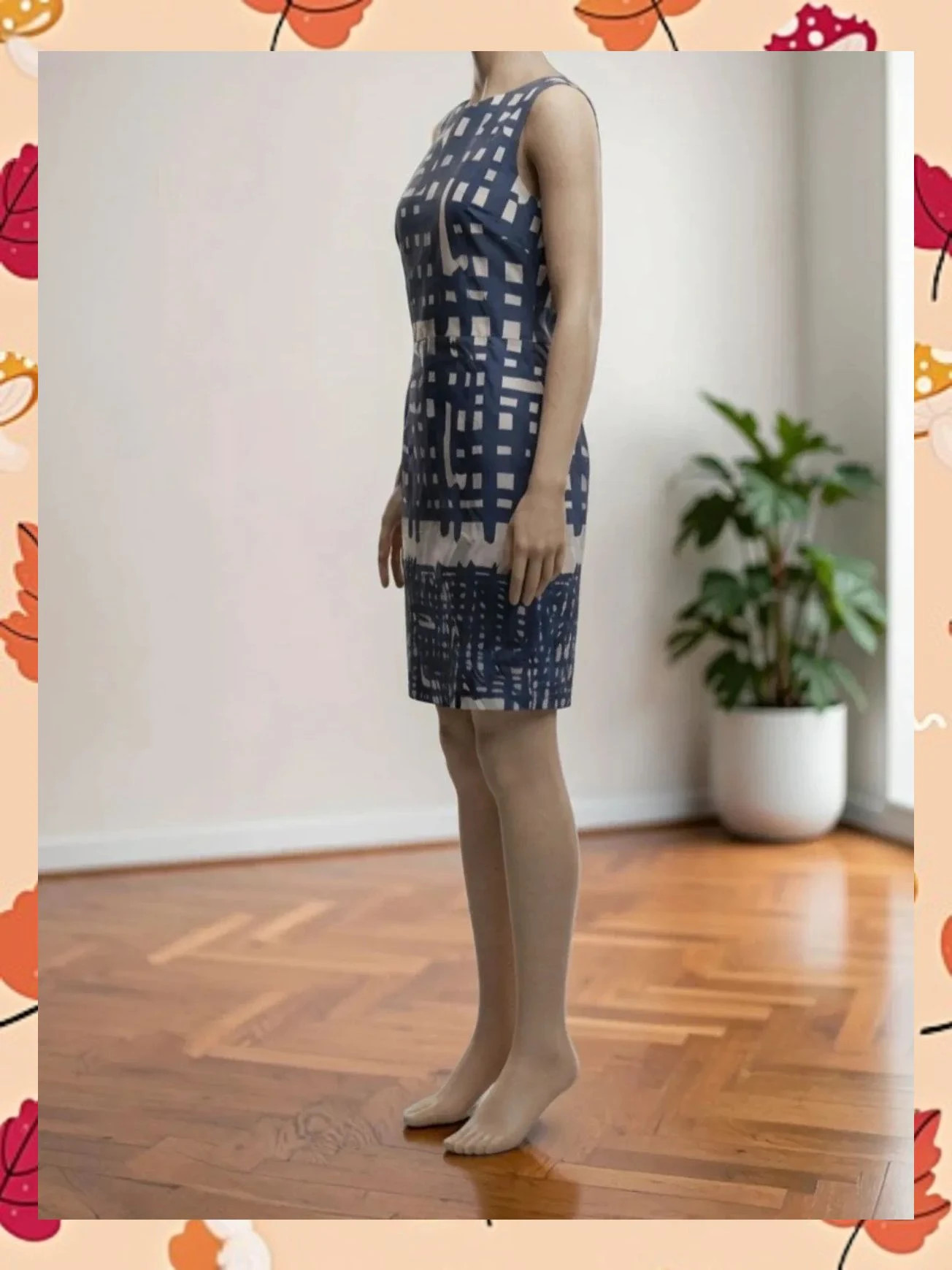 Vestido midi geométrico Vanilia Elements – Elegancia atemporal – Vanilia – taille L / 40 / 12 3
