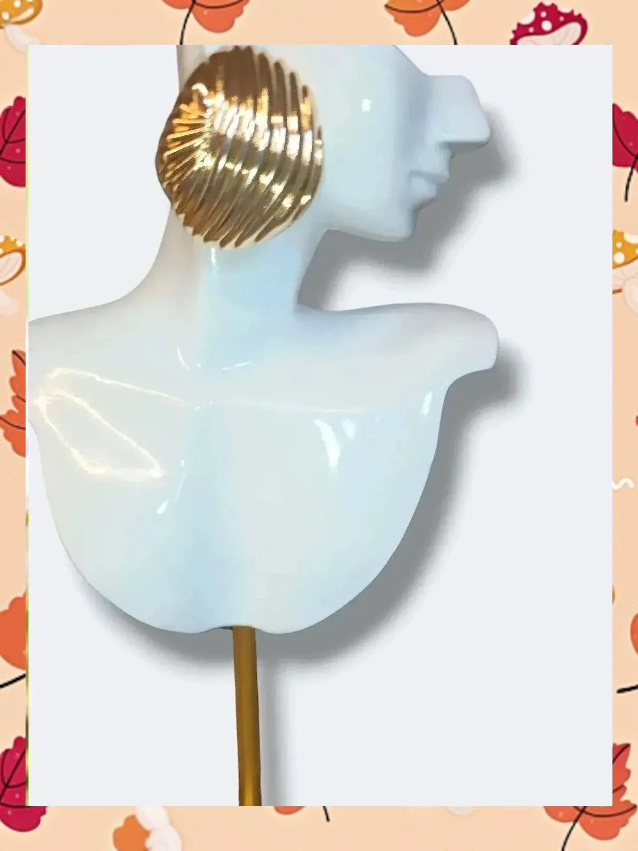 Pendientes Gota Dorados Estilo Lujo Minimalista