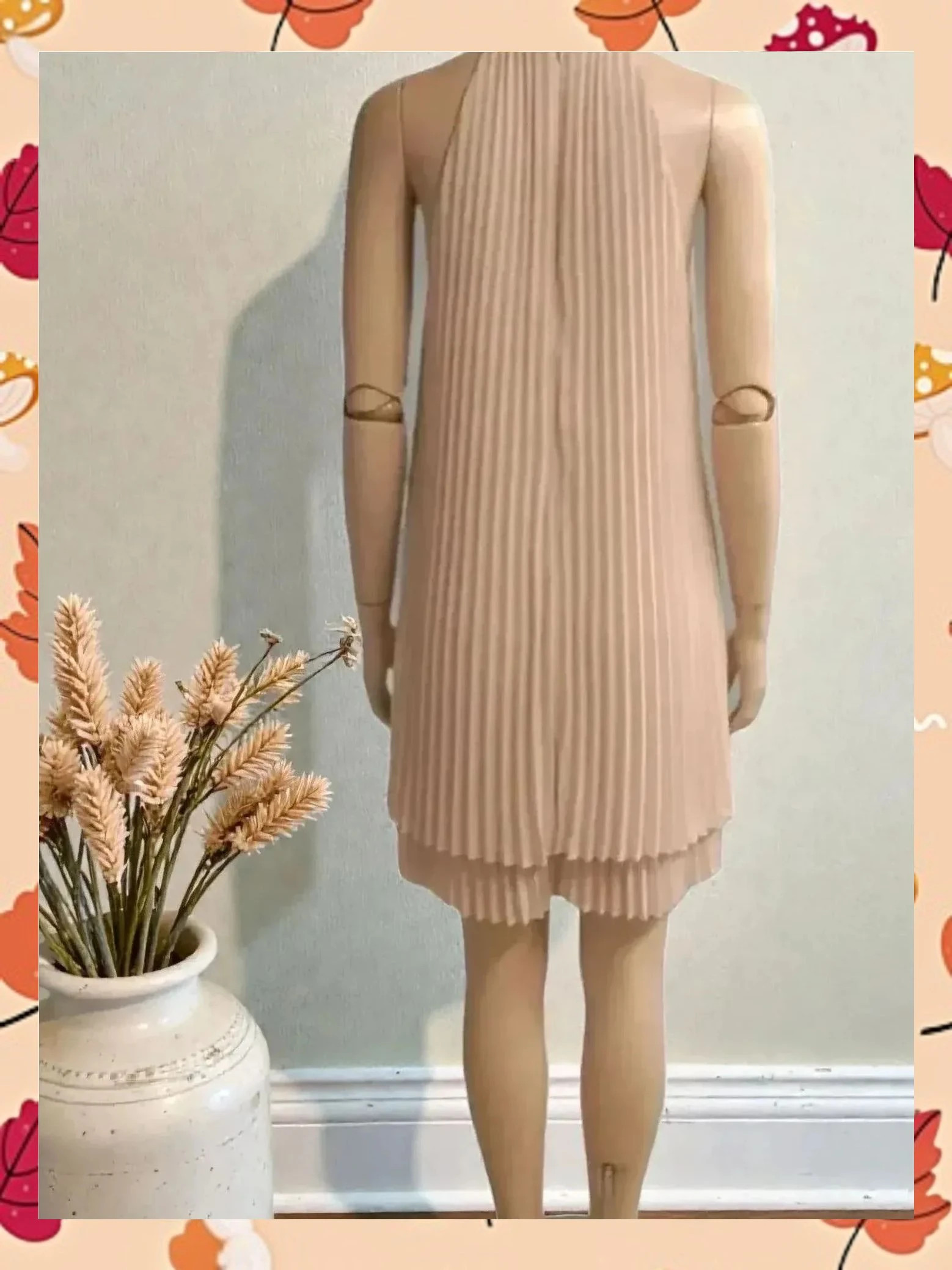 Vestido plisado cuello halter Massimo Dutti | Talla 36 – Massimo Dutti – taille S / 36 / 8 2