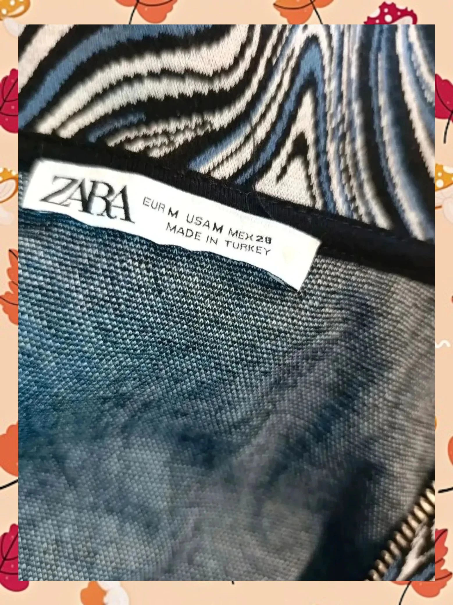 Top chaleco ZARA estampado ondas talla M 💙🌀 – Zara – taille M / 38 / 10 4