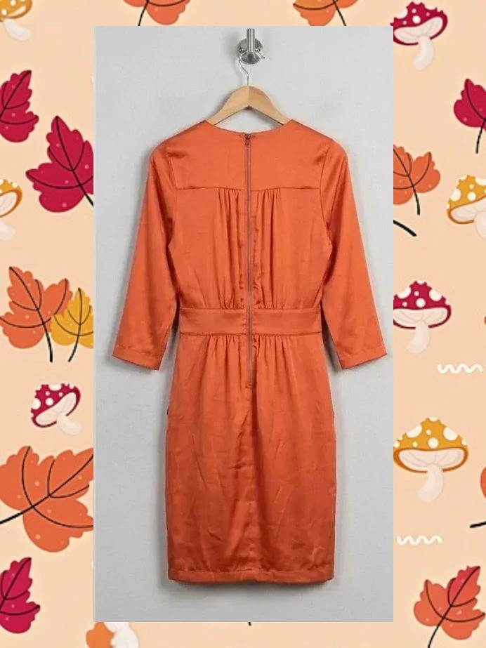 Vestido satinado naranja Rules by Mary (Talla M) – Rules by Mary – taille M / 38 / 10 2