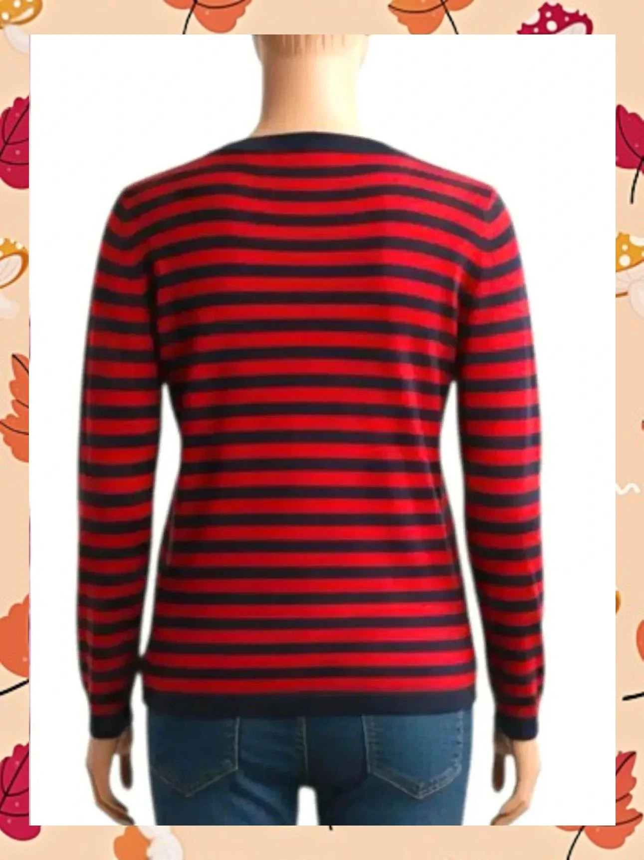 Suéter Tommy Hilfiger Rayas Rojo y Azul Marino (Talla M) – Tommy Hilfiger – taille M / 38 / 10 2