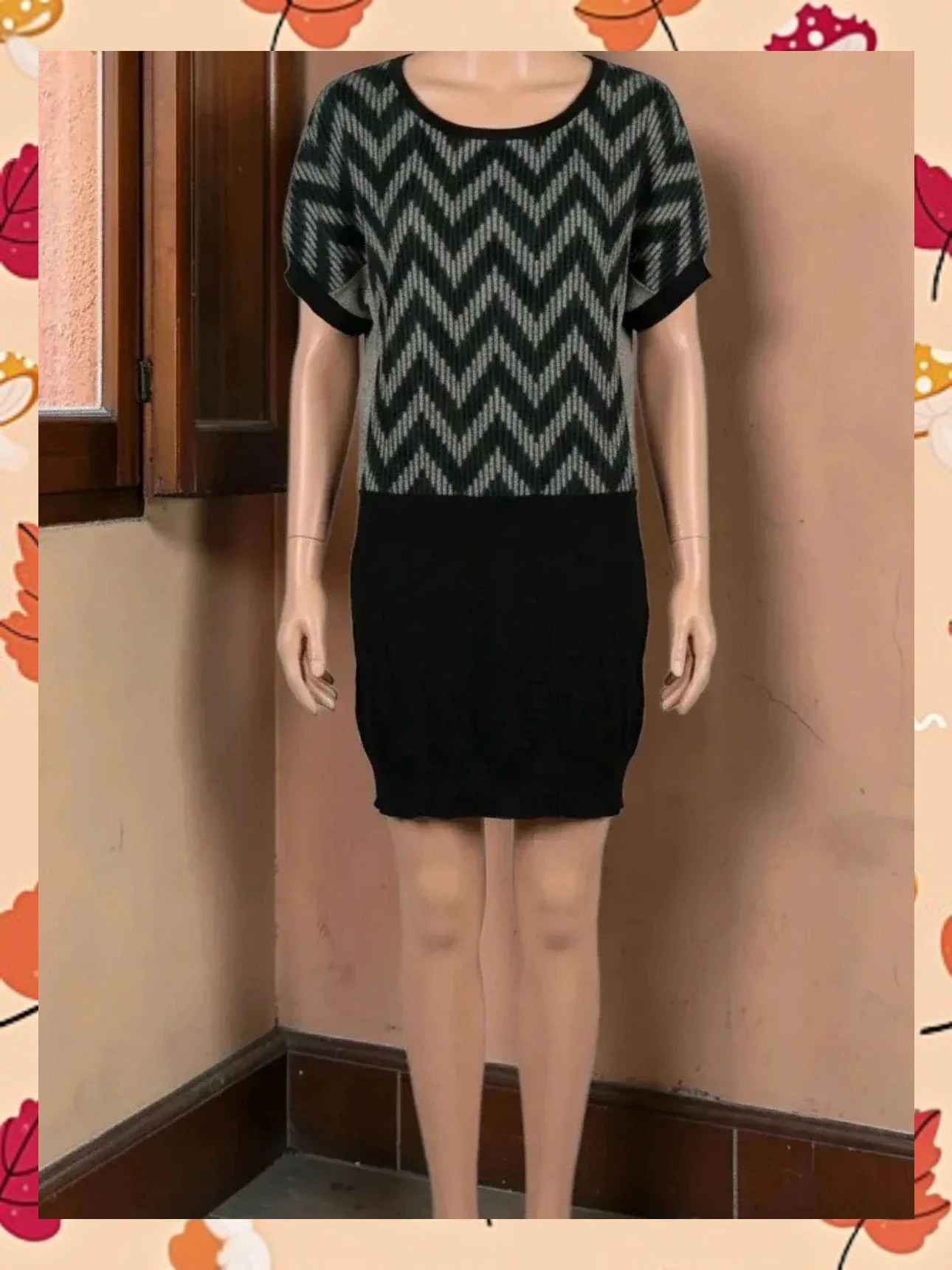 Vestido Punto Silvian Heach Patrón Zigzag T.L