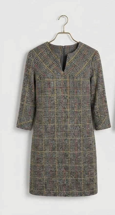 Vestido Trucco Talla 36 | Estilo Tweed/Tartán | Oficina y Casual