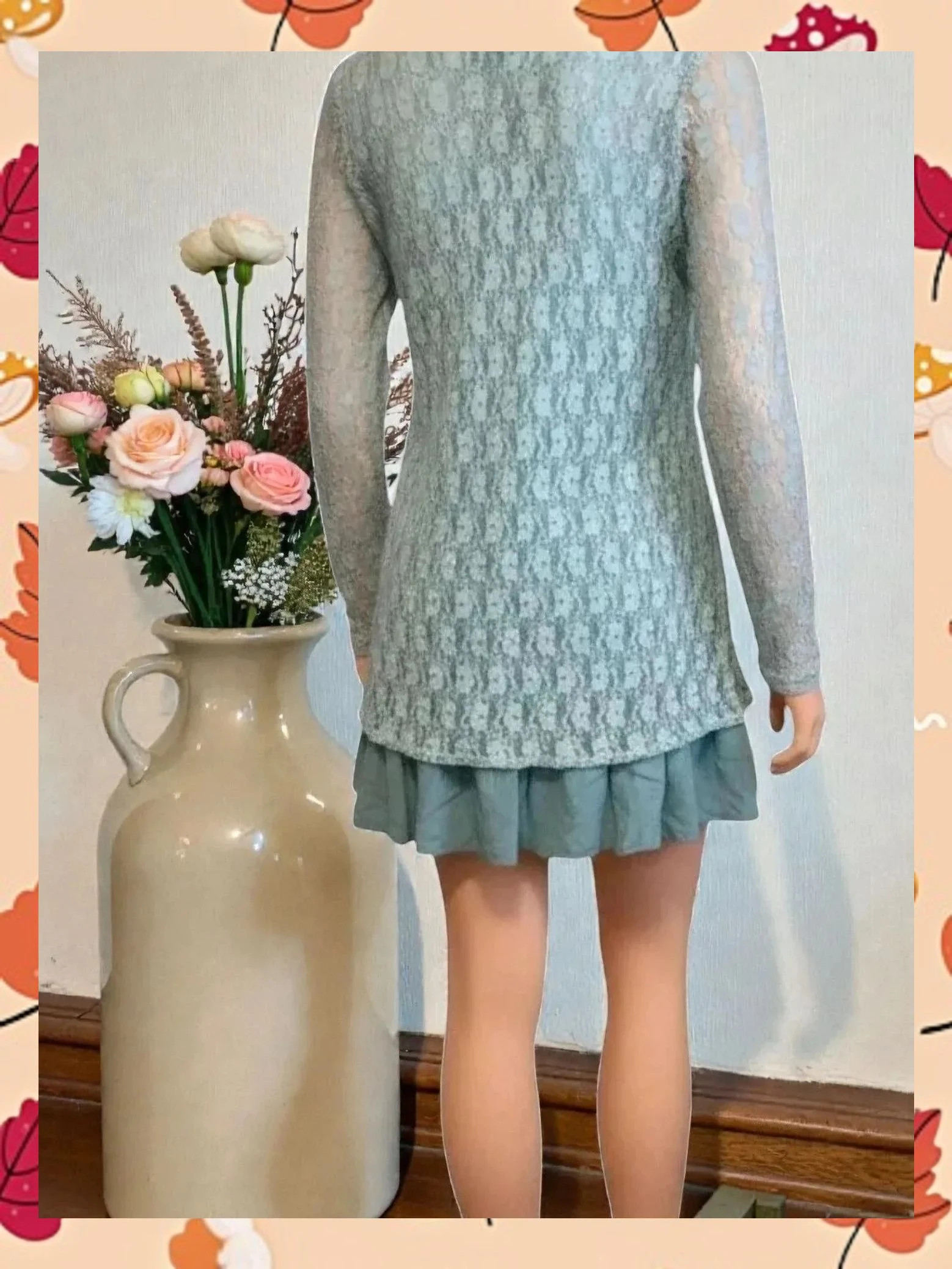 Vestido/Túnica Romántica khujo - Talla M - Encaje Floral 🌸 – khujo – taille M / 38 / 10 2
