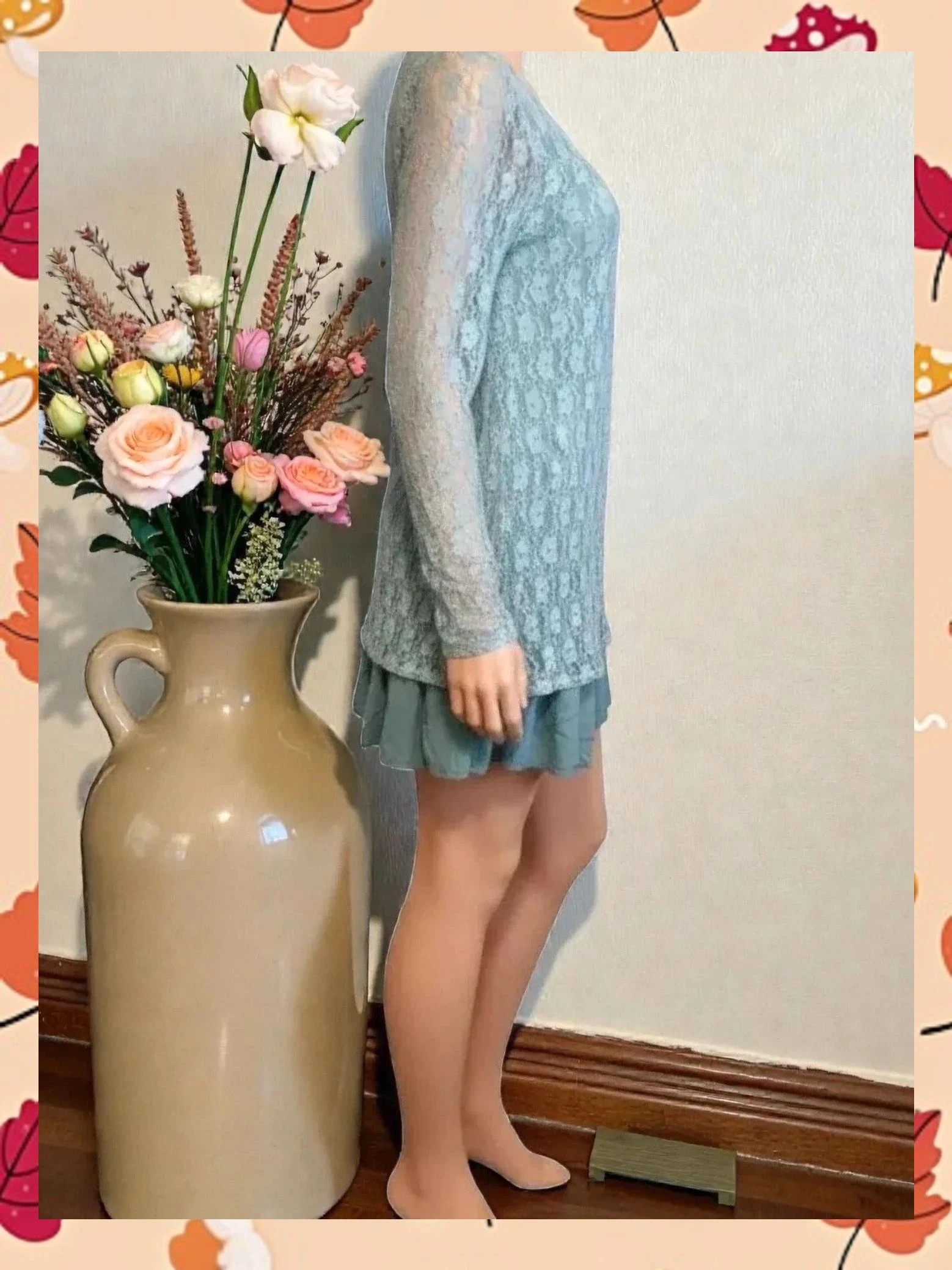 Vestido/Túnica Romántica khujo - Talla M - Encaje Floral 🌸 – khujo – taille M / 38 / 10 3