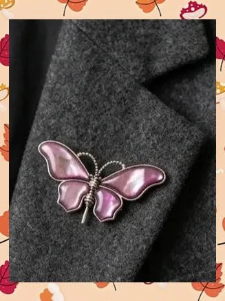 Broche Mariposa Artesanal Estilo Boutique - Nuevo 4