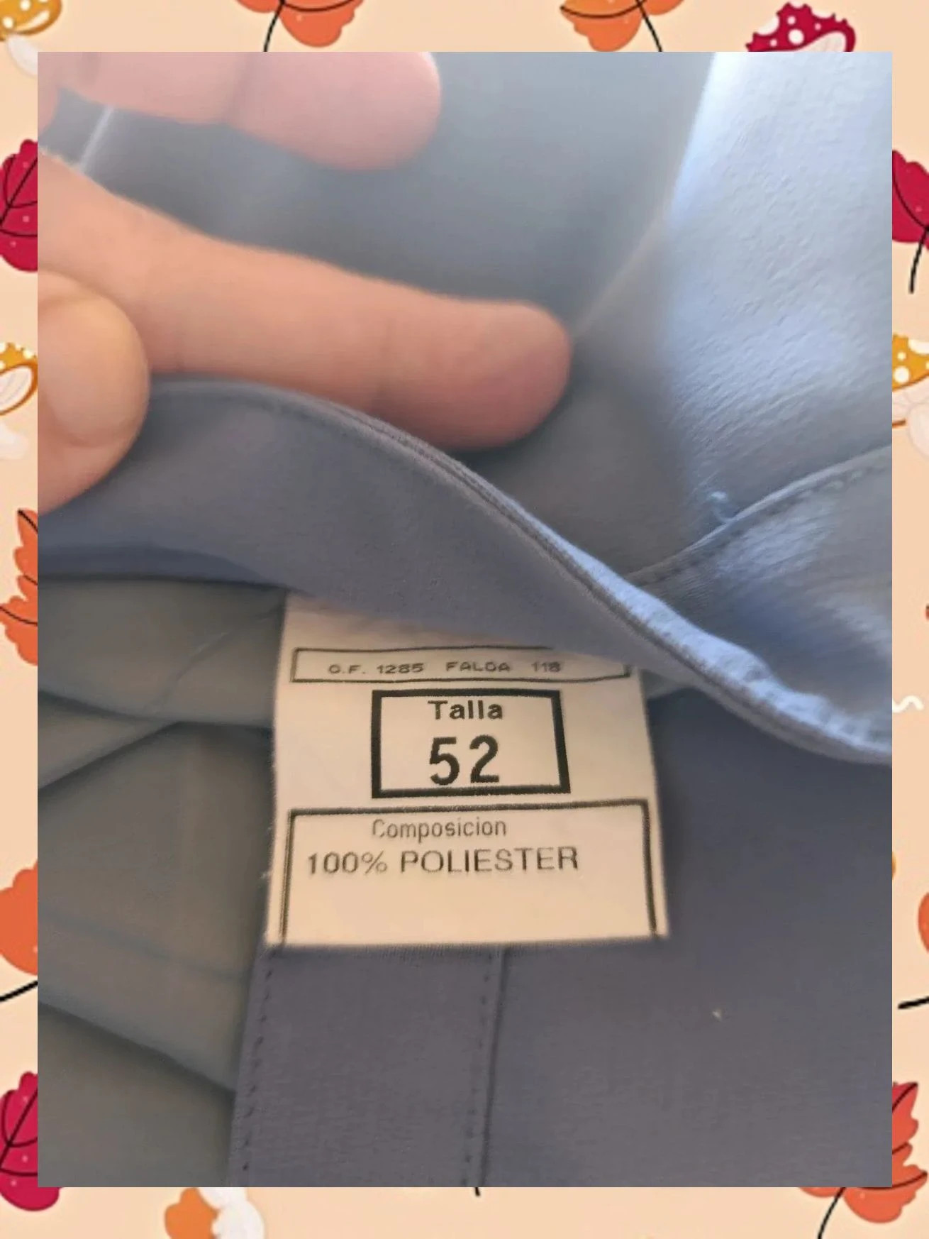 Falda Tubo Azul Polvo Elegante T.52 | Con Forro e Detalle Cintura – COSTURA 40 – taille 6XL / 52 / 24 3