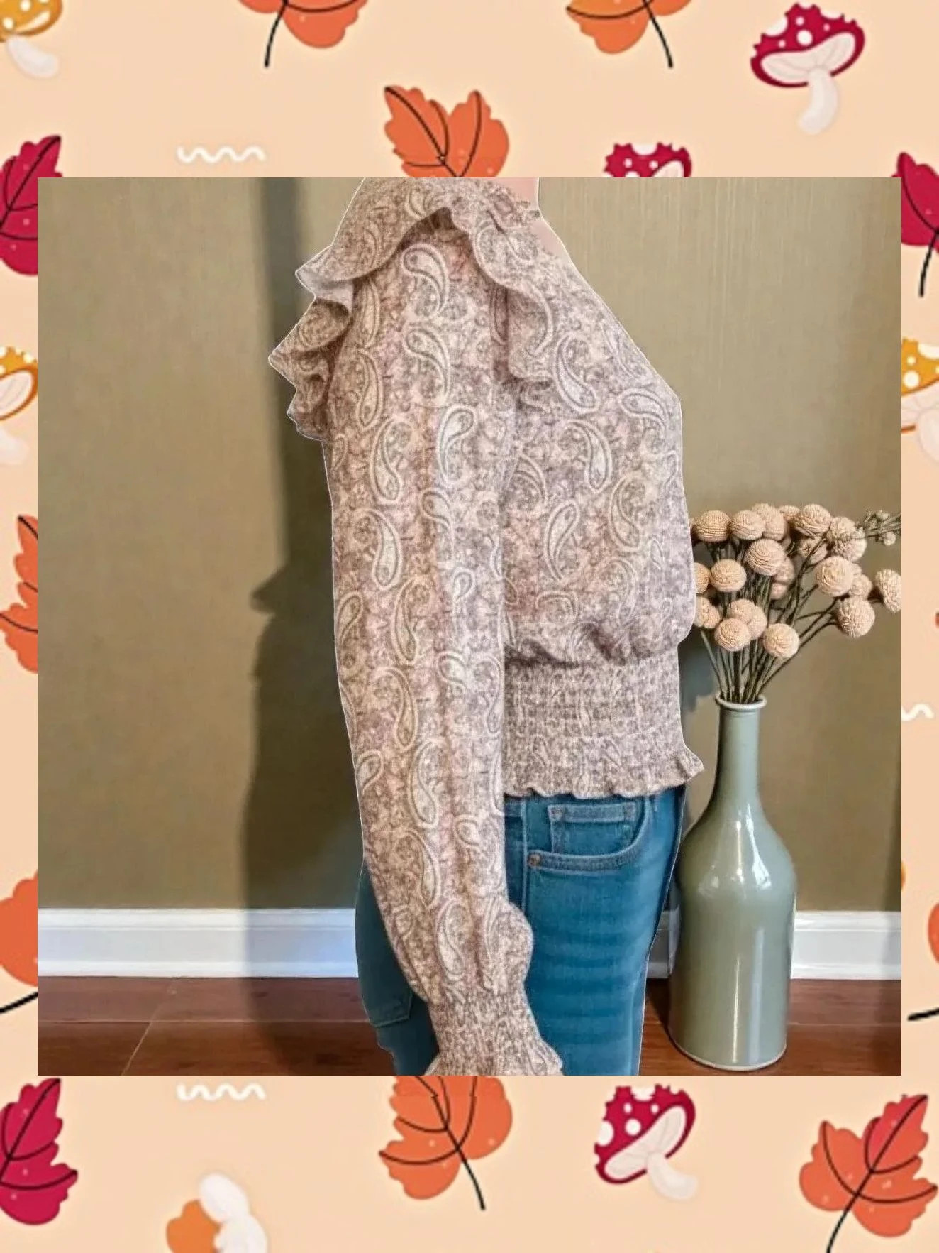 Blusa Paisley Azalea con Volantes 🌸 Talla S (Nueva) – Azalea – taille S / 36 / 8 3